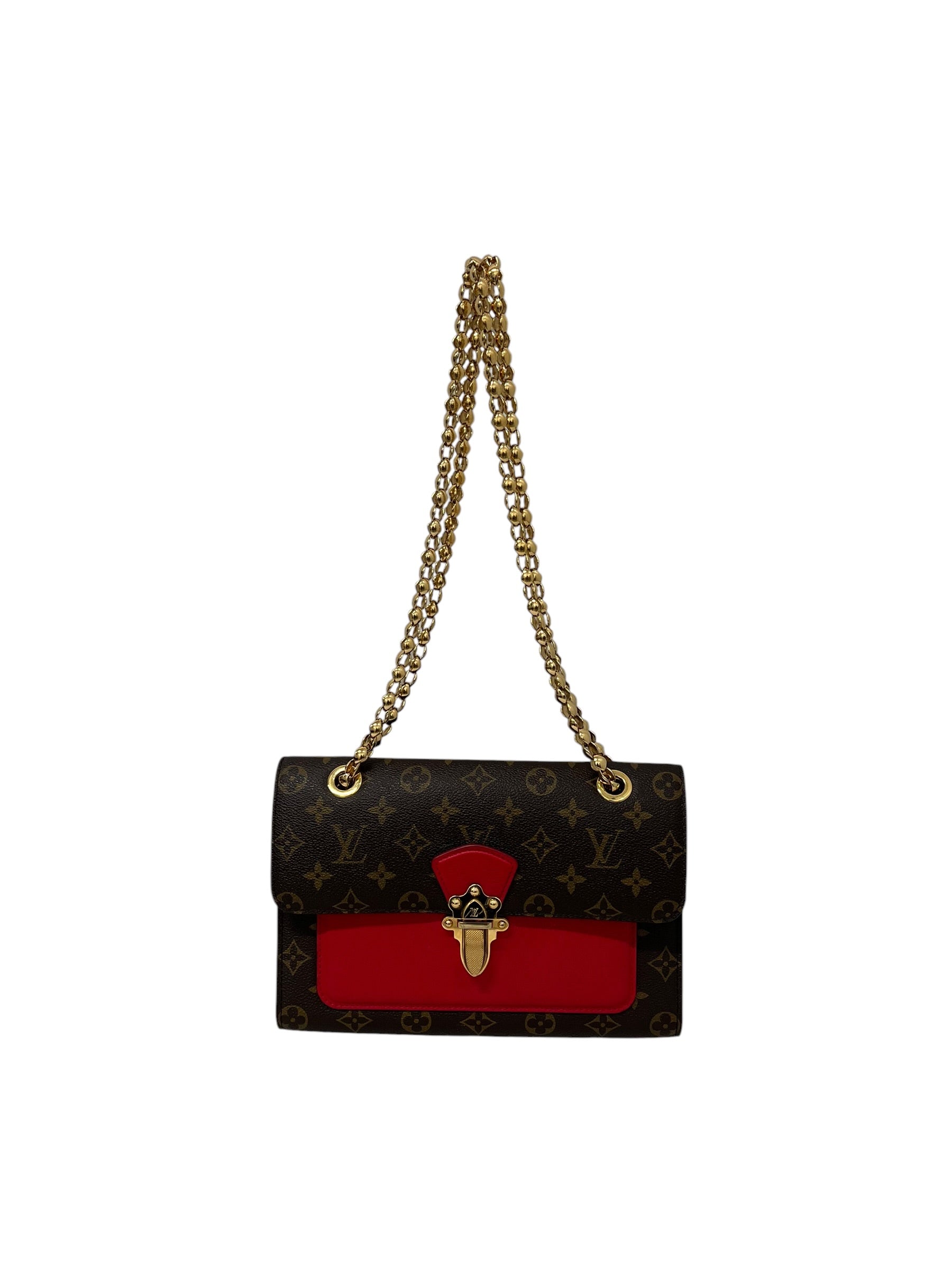 LOUIS VUITTON/Bag/Monogram/Leather/BRW/VICTOIRE LEATHER CROSSBODY BAG view 1
