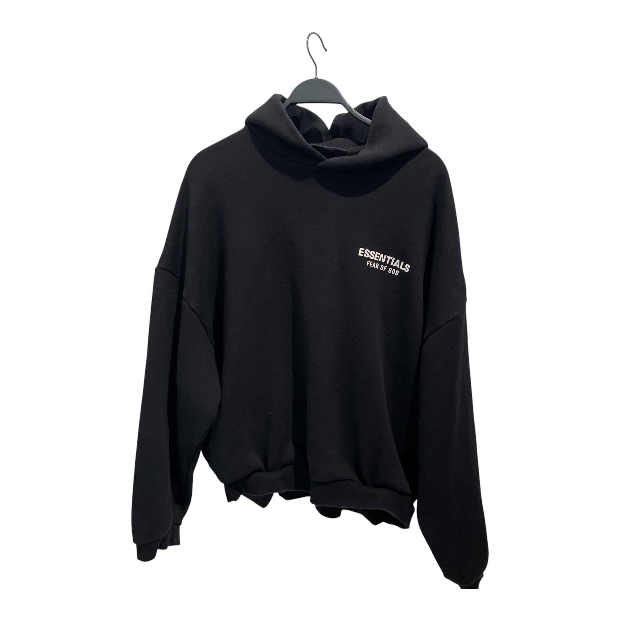 ESSENTIALS/Hoodie/L/Cotton/BLK/Essentials FOG cropped view 1