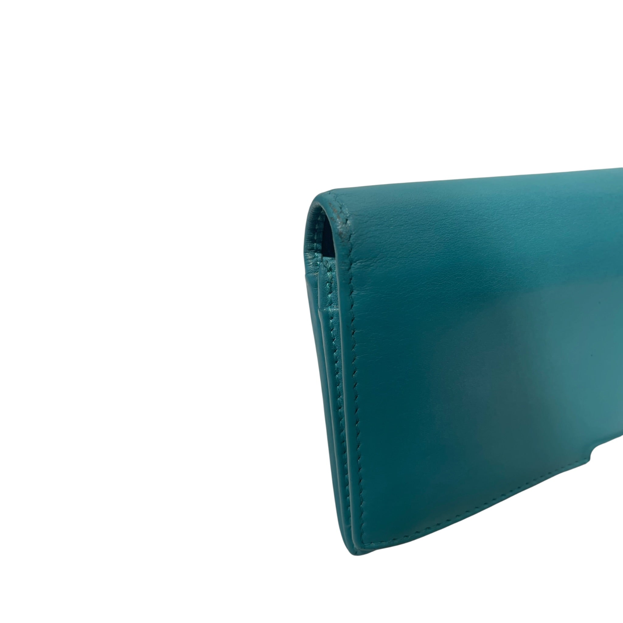 GUCCI/Bifold Wallet/Leather/BLU/MICROGUCCISSIMA TEAL BIFOLD view 6