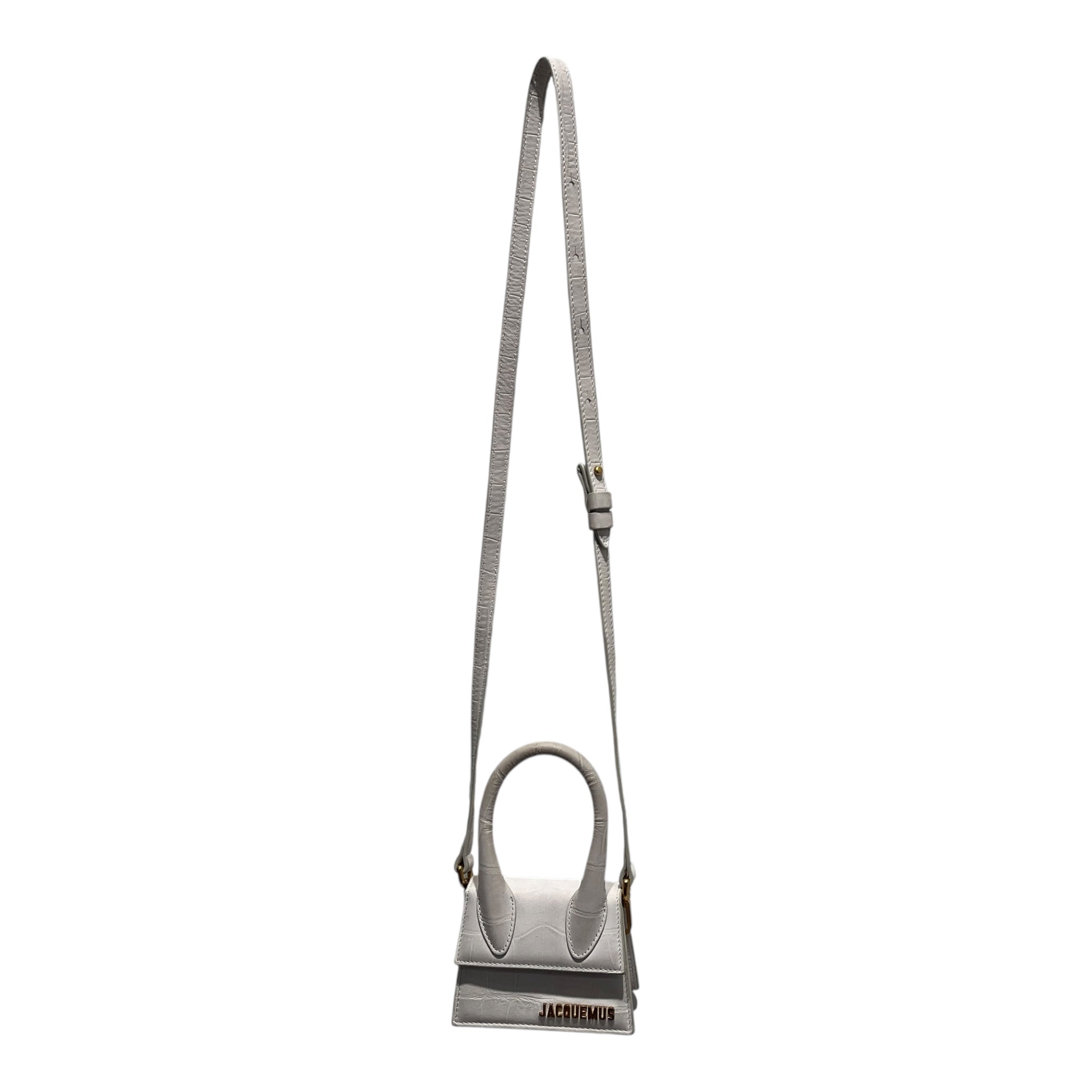 JACQUEMUS/Cross Body Bag/Leather/WHT/Le Chiquito Mini Bag view 1