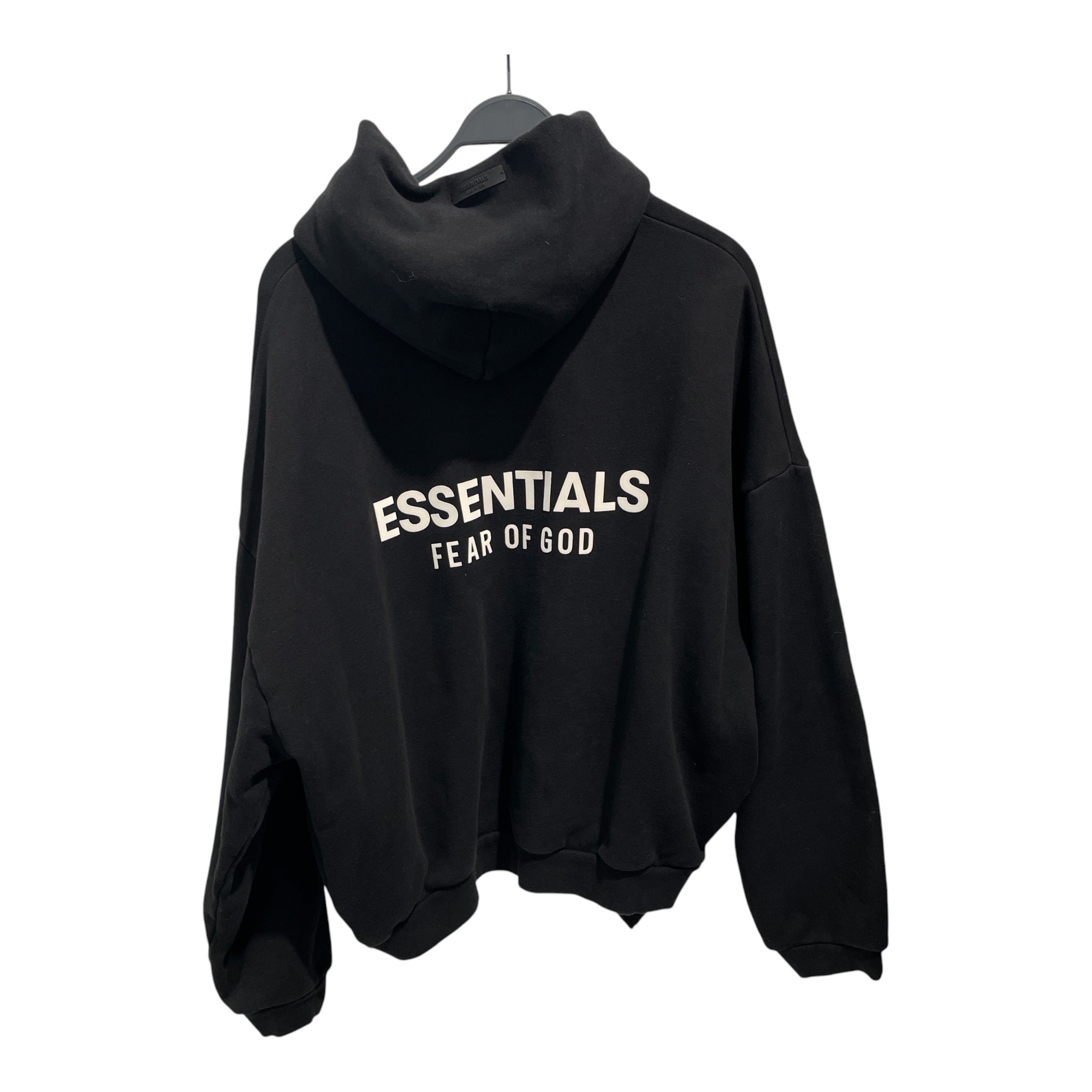 ESSENTIALS/Hoodie/L/Cotton/BLK/Essentials FOG cropped view 2