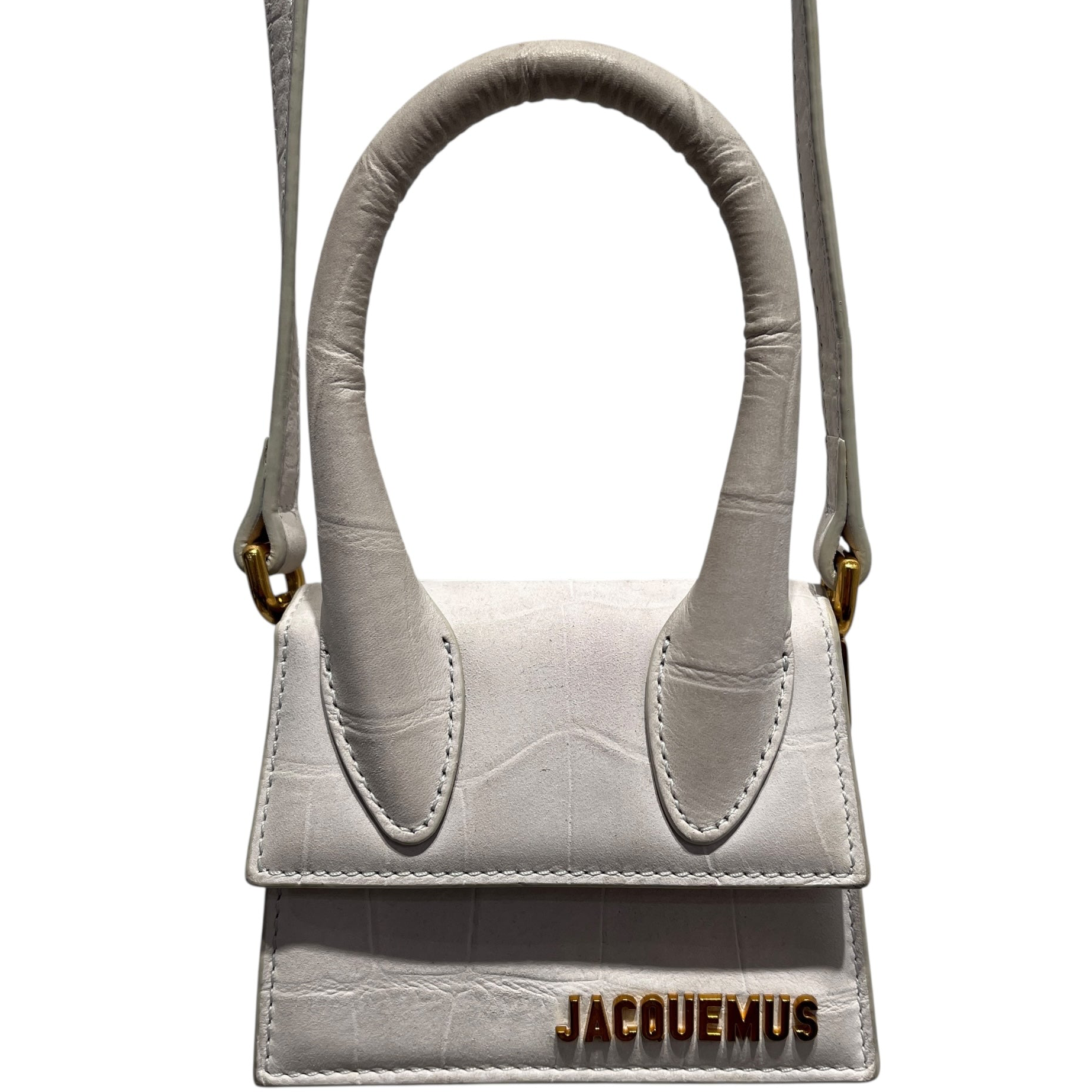 JACQUEMUS/Cross Body Bag/Leather/WHT/Le Chiquito Mini Bag view 2