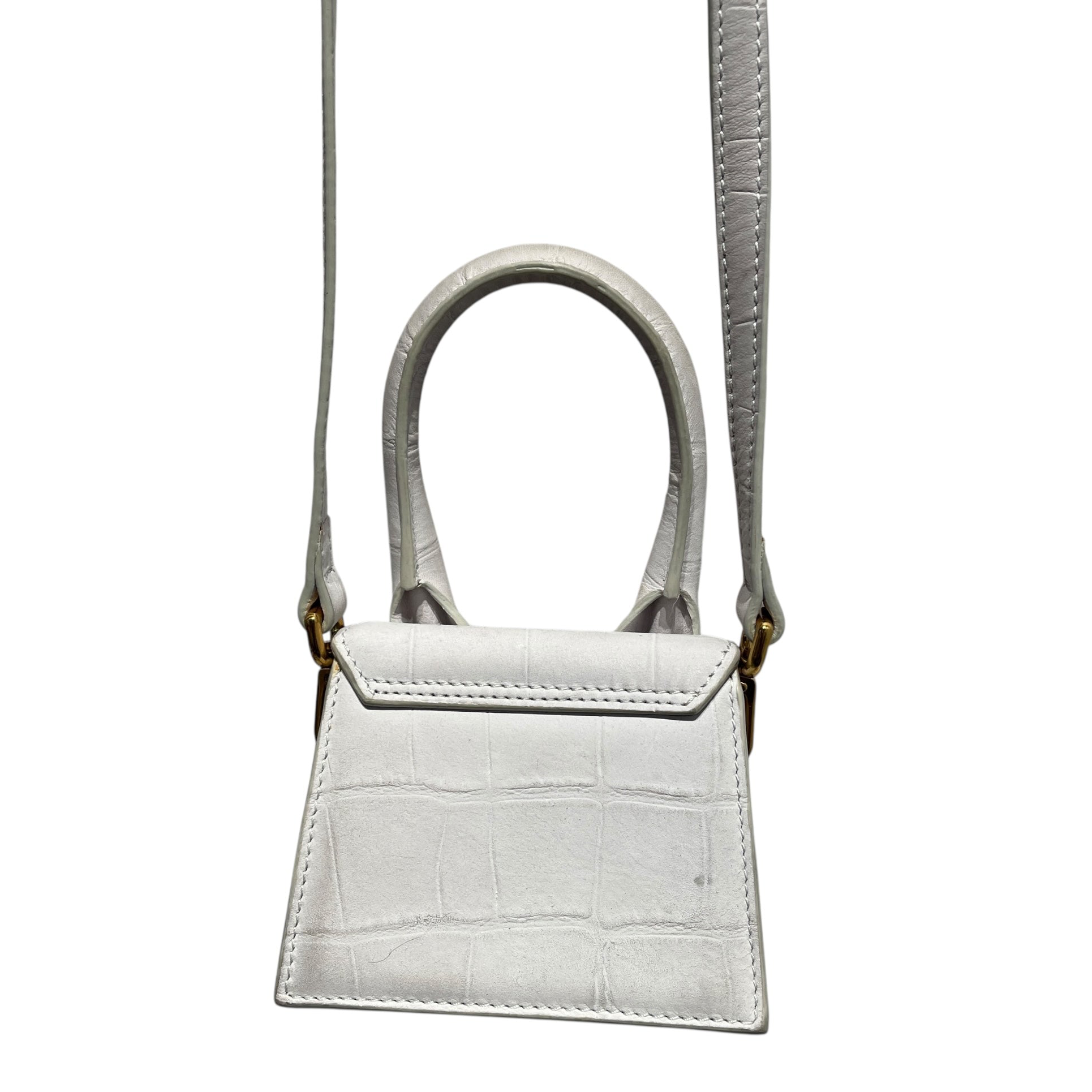 JACQUEMUS/Cross Body Bag/Leather/WHT/Le Chiquito Mini Bag view 3