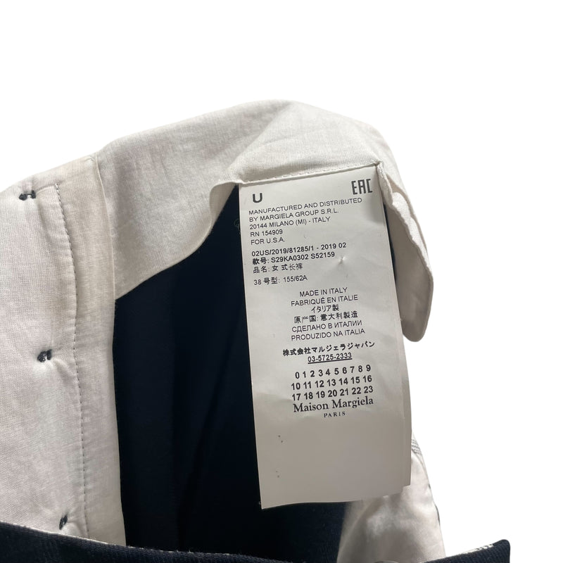 Maison Margiela/Slacks/38/Polyester/NVY/BCK BELT/RN 154909/STR8