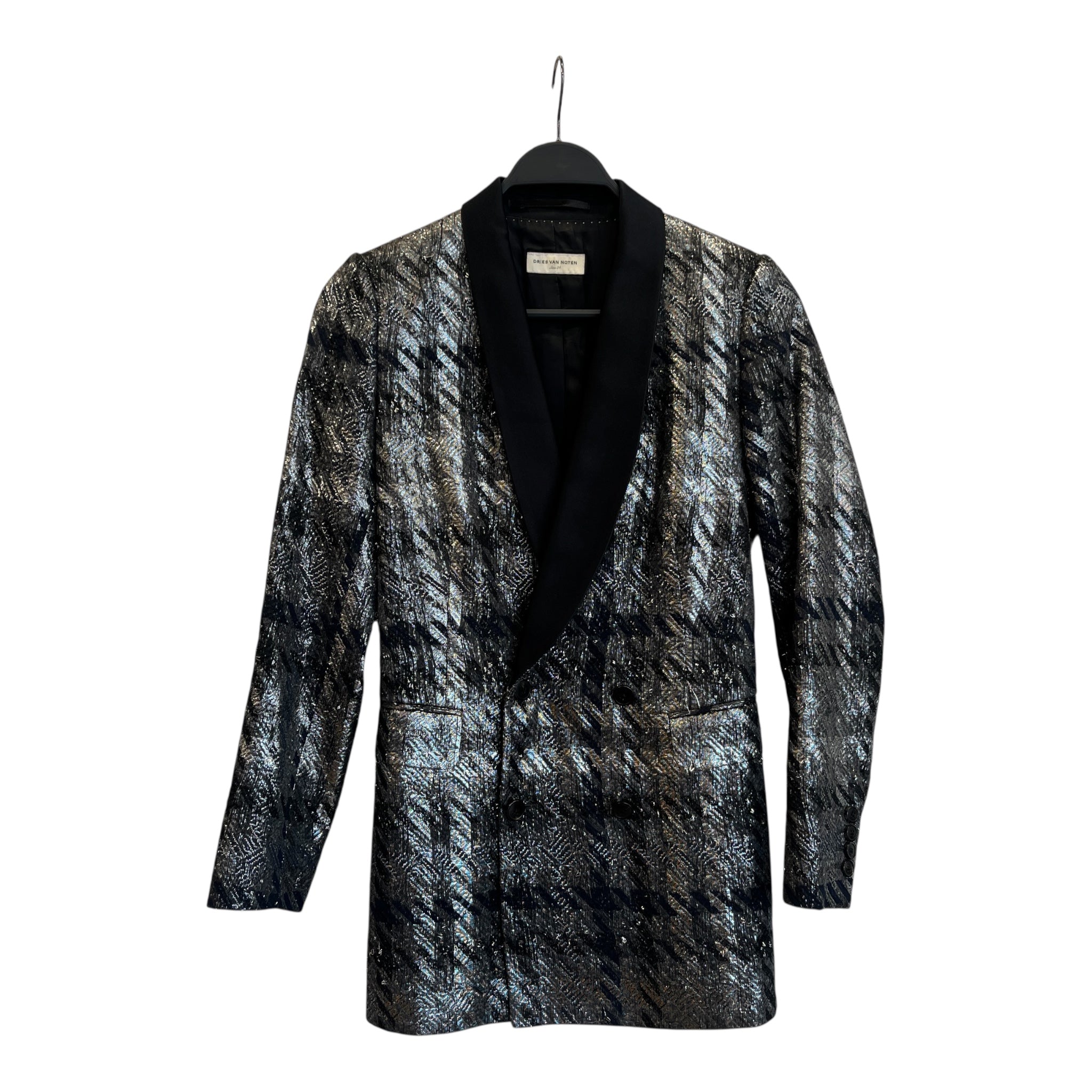 DRIES VAN NOTEN/Suits/34/Linen/SLV/2 BUTTON SILVER PIECE view 1