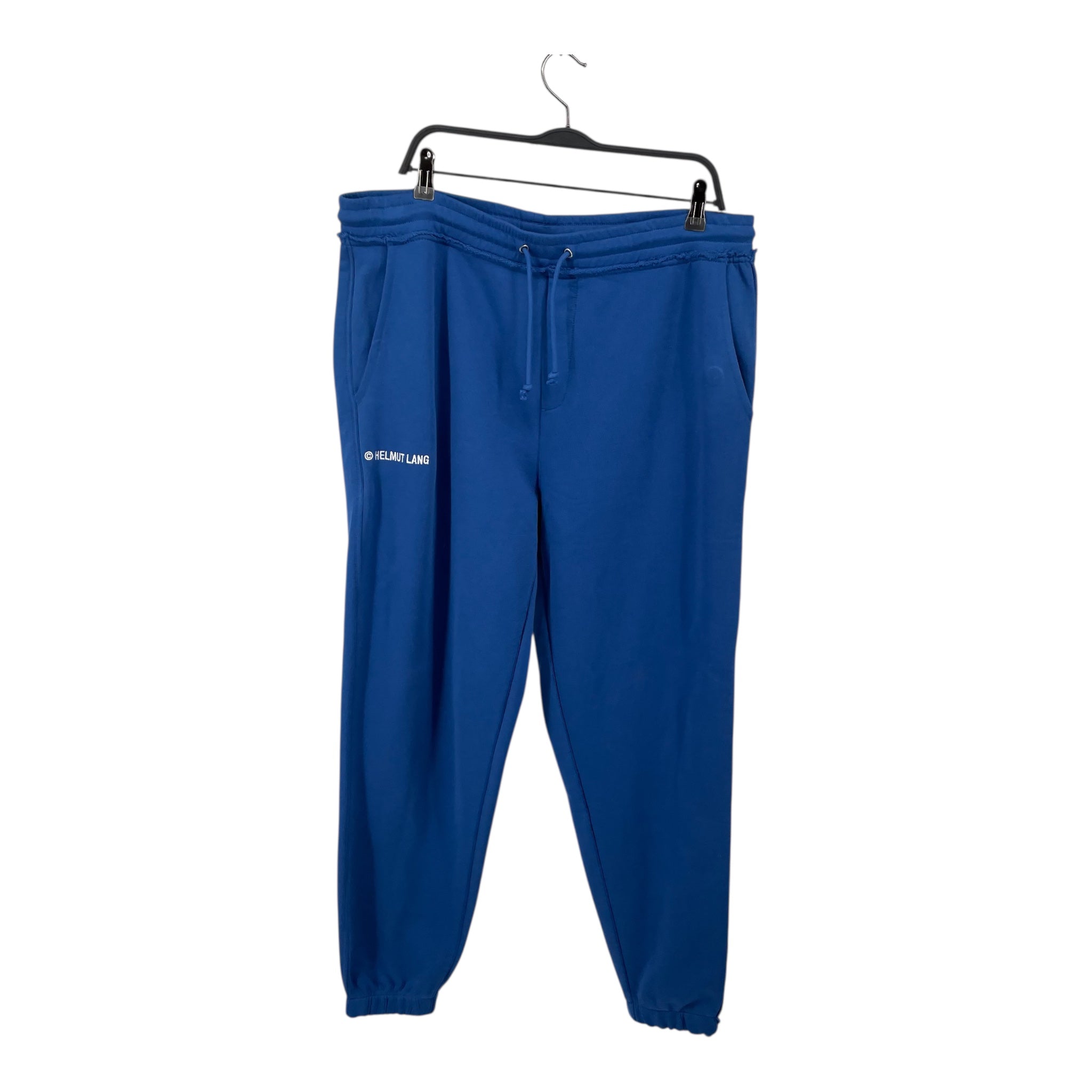 Helmut Lang/Pants/XXL/Cotton/BLU/EMBRIODERED LOGO view 1