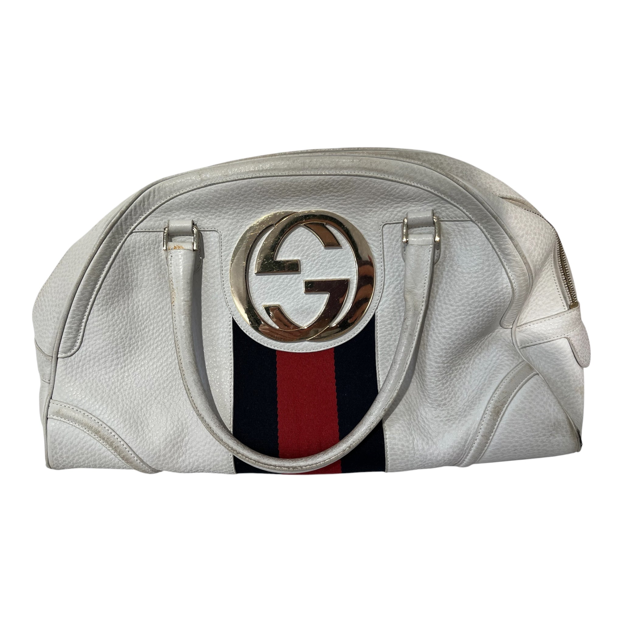 GUCCI/Hand Bag/Leather/WHT/13103002046 blondie bowler bag view 5