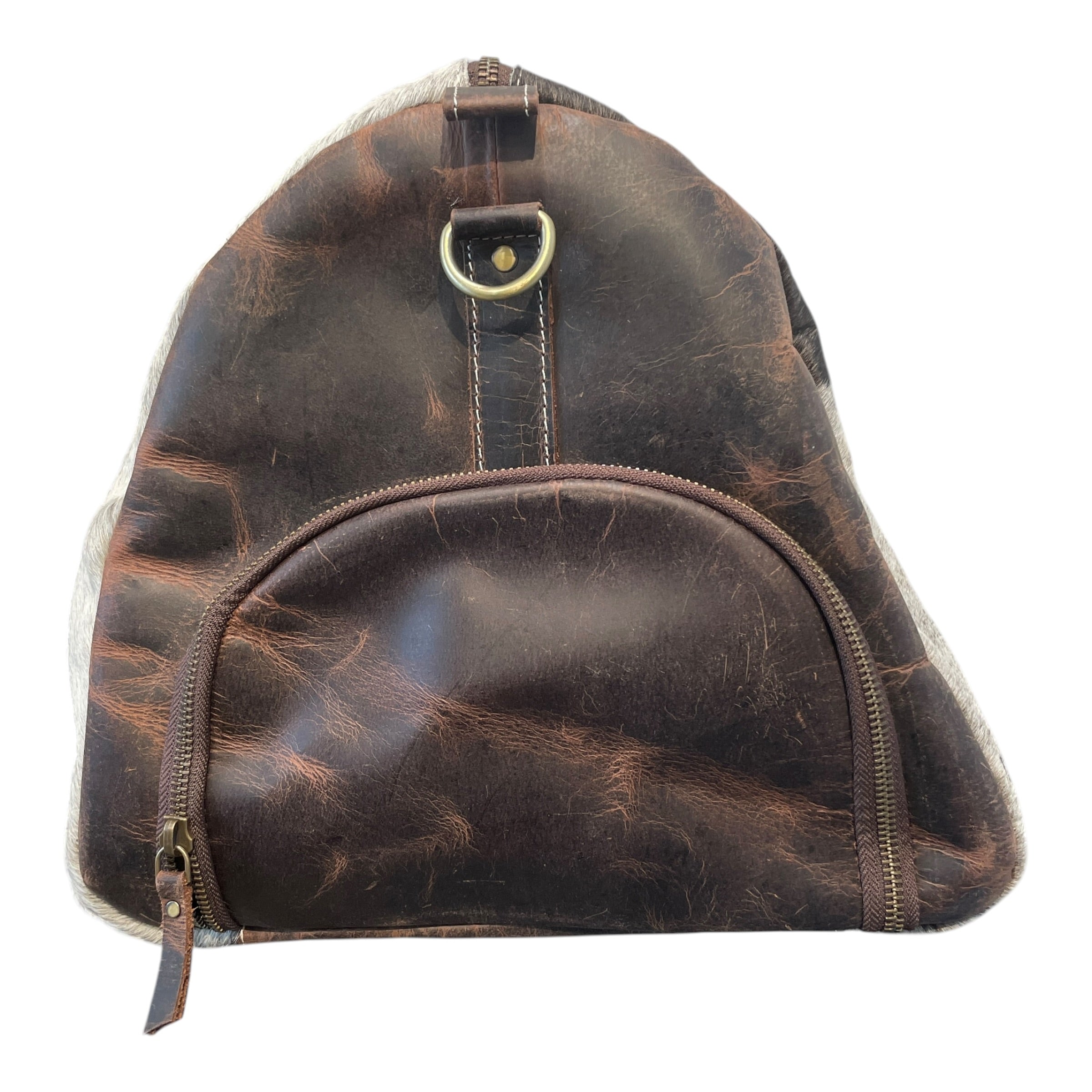 Vintage/Luggage/Animal Pattern/Cowhide/MLT/Cowhide Leather Duffle Bag view 2