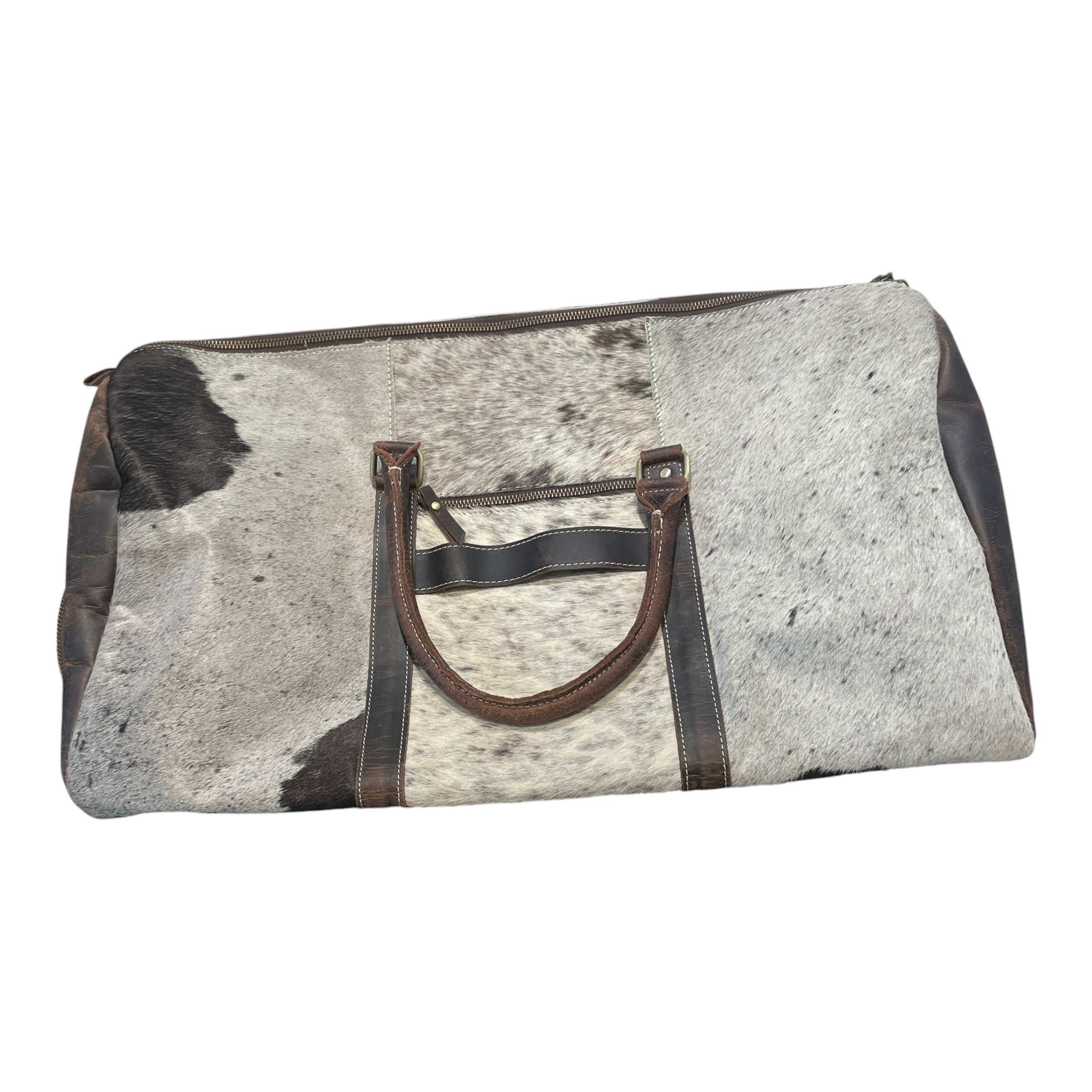 Vintage/Luggage/Animal Pattern/Cowhide/MLT/Cowhide Leather Duffle Bag view 3