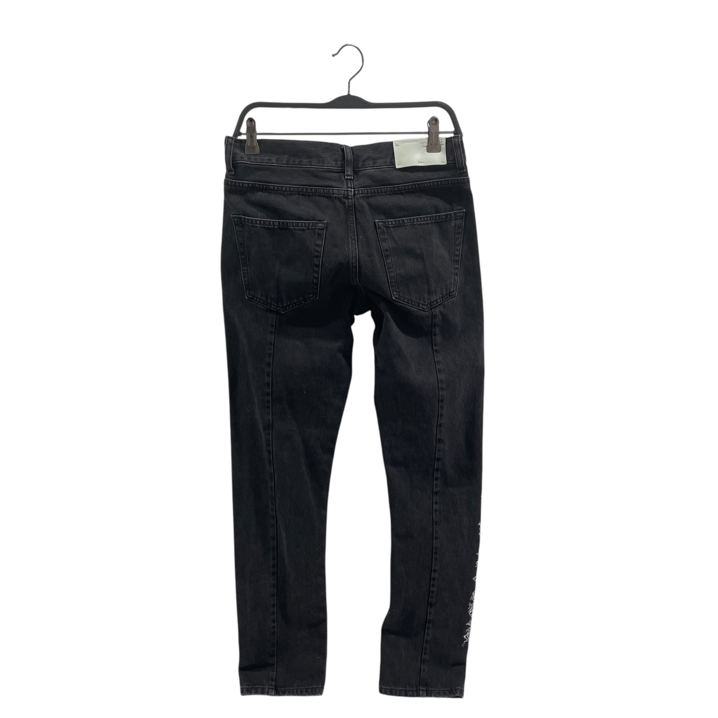 OFF-WHITE/Pants/29/Denim/GRY/SILVER LOGO/EMBRD/BLK LACE view 2