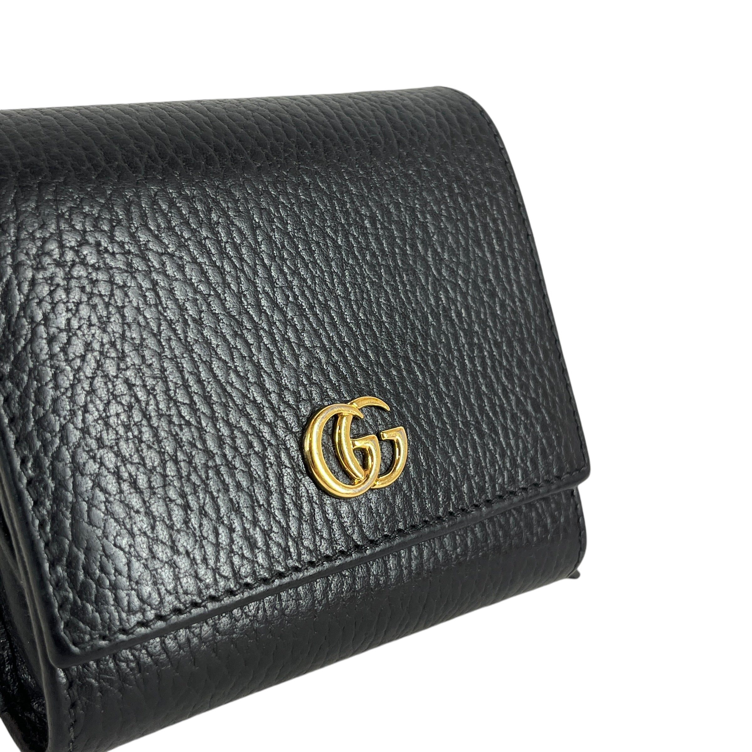 GUCCI/Wallet/Black/Leather/456126 CAO0G 1000/456126 CAO0G 1000 view 3