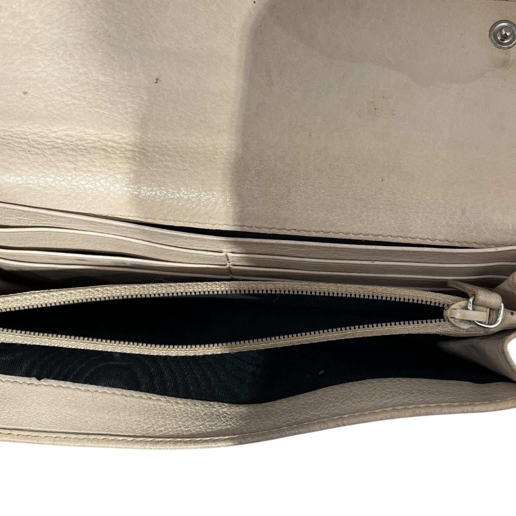PRADA/Bag/Leather/WHT/VINTAGE LONG WALLET view 3