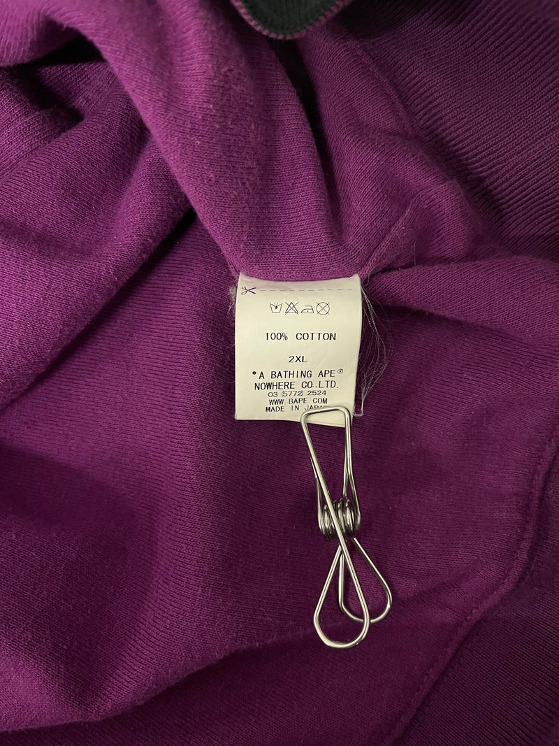 A BATHING APE/Sweatshirt/XXL/Cotton/BLK/APE SHALL NEVER KILL APE