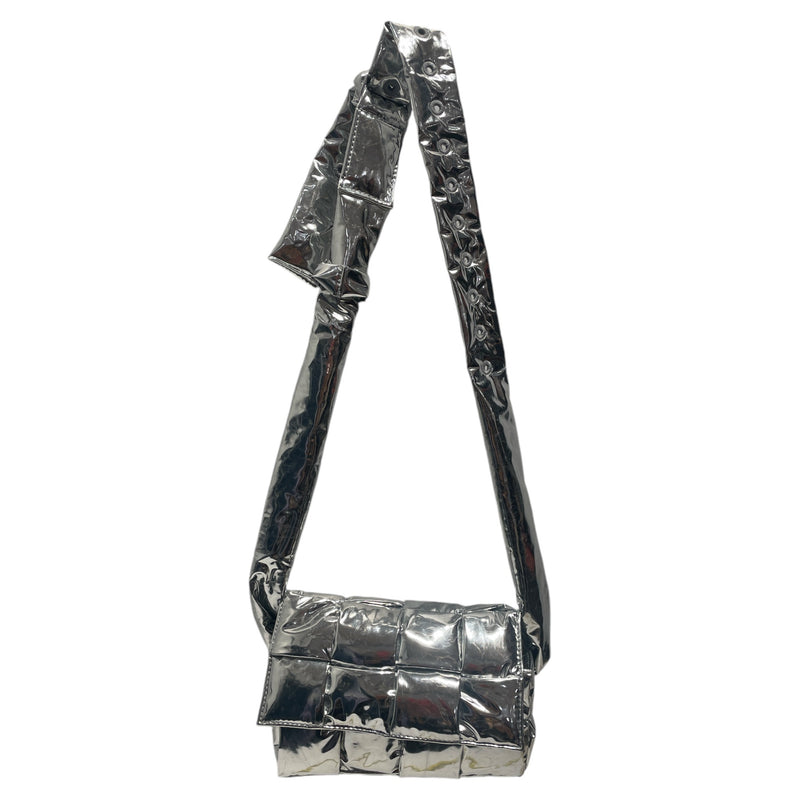 BOTTEGA VENETA/Bag/Leather/SLV/Cassette silver bag