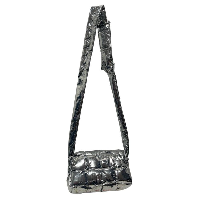 BOTTEGA VENETA/Bag/Leather/SLV/Cassette silver bag