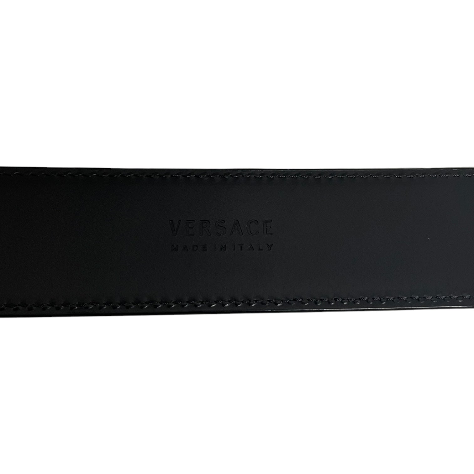 VERSACE/Belt/Leather/BLK/M's/GLD MEDUSA HEAD BUCKLE/105/42 view 3