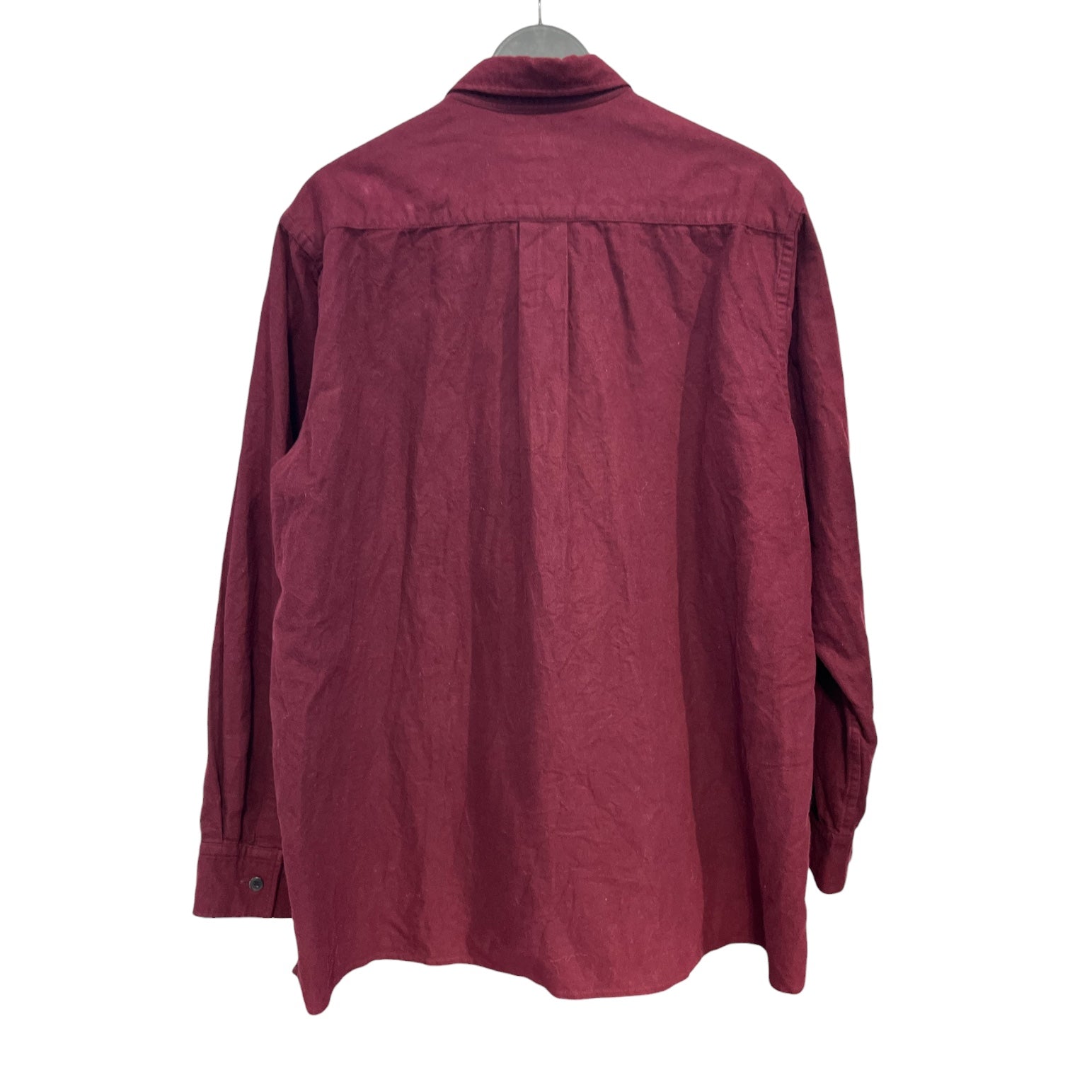 yohji yamamoto POUR HOMME/LS Shirt/3/Cotton/BRD/YOHJI BURGUNDY BUTTON UP view 2