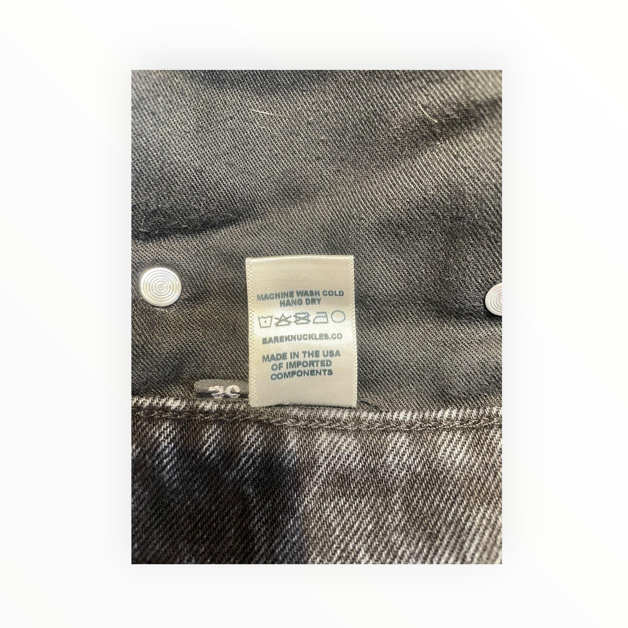 BARE KNUCKLES/Pants/32/Denim/BLK/ view 4