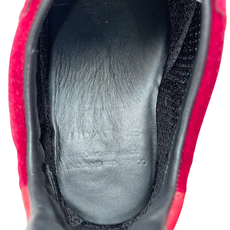 COMME des GARCONS COMME des GARCONS/Low-Sneakers/US 8.5/Red/Velour/