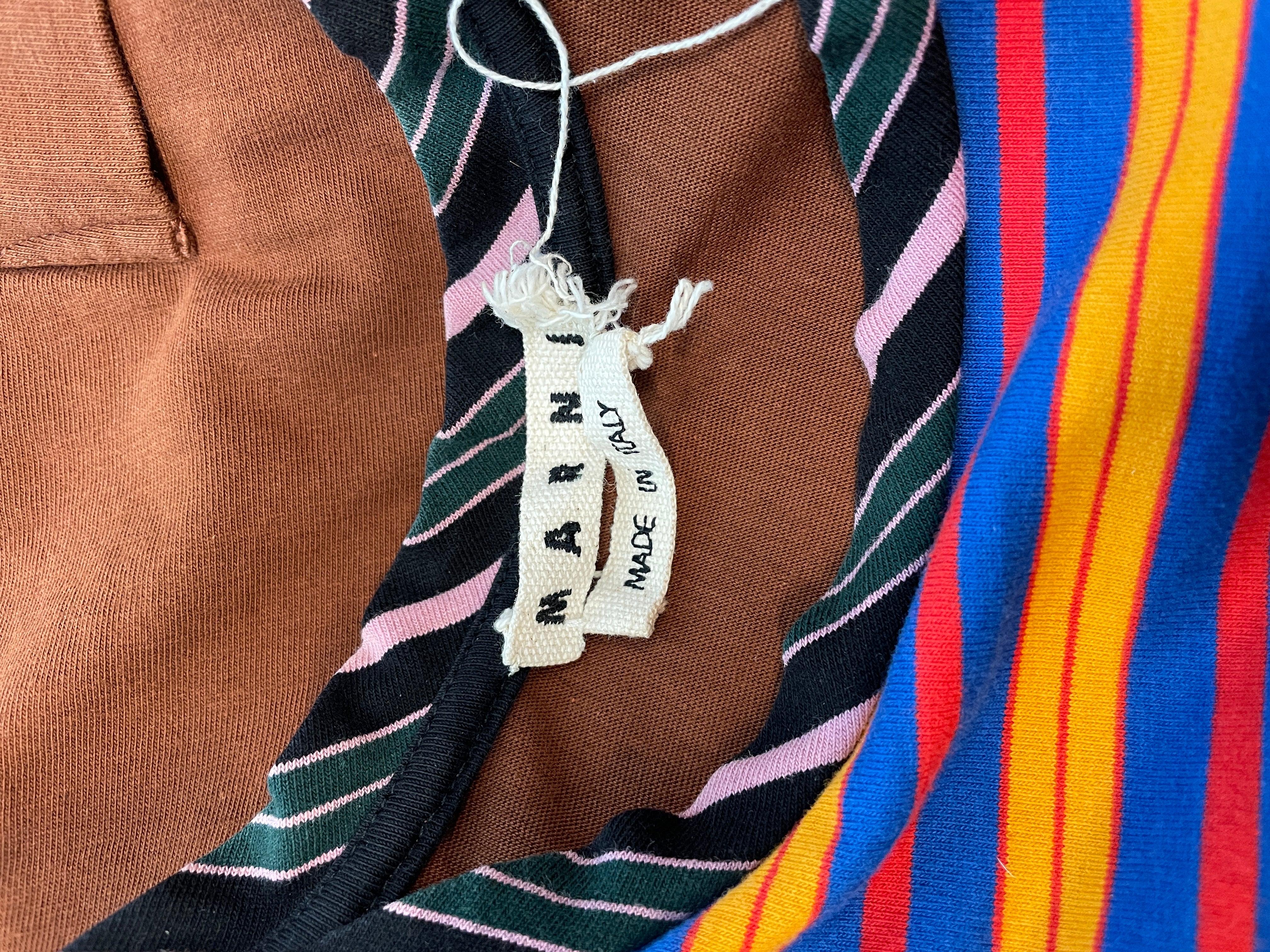 MARNI/LS T-Shirt/48/Cotton/MLT/MULTICOLOR STRIPE view 3