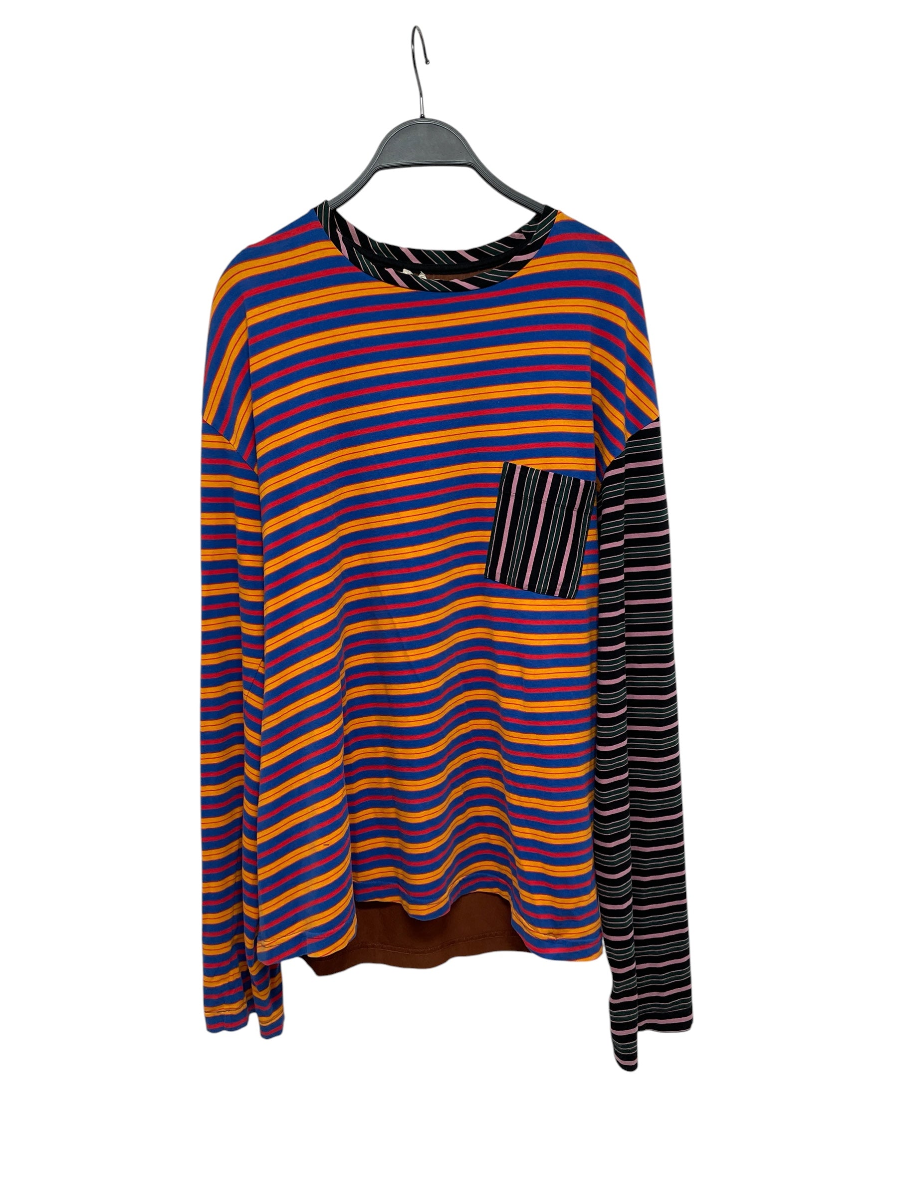MARNI/LS T-Shirt/48/Cotton/MLT/MULTICOLOR STRIPE view 1