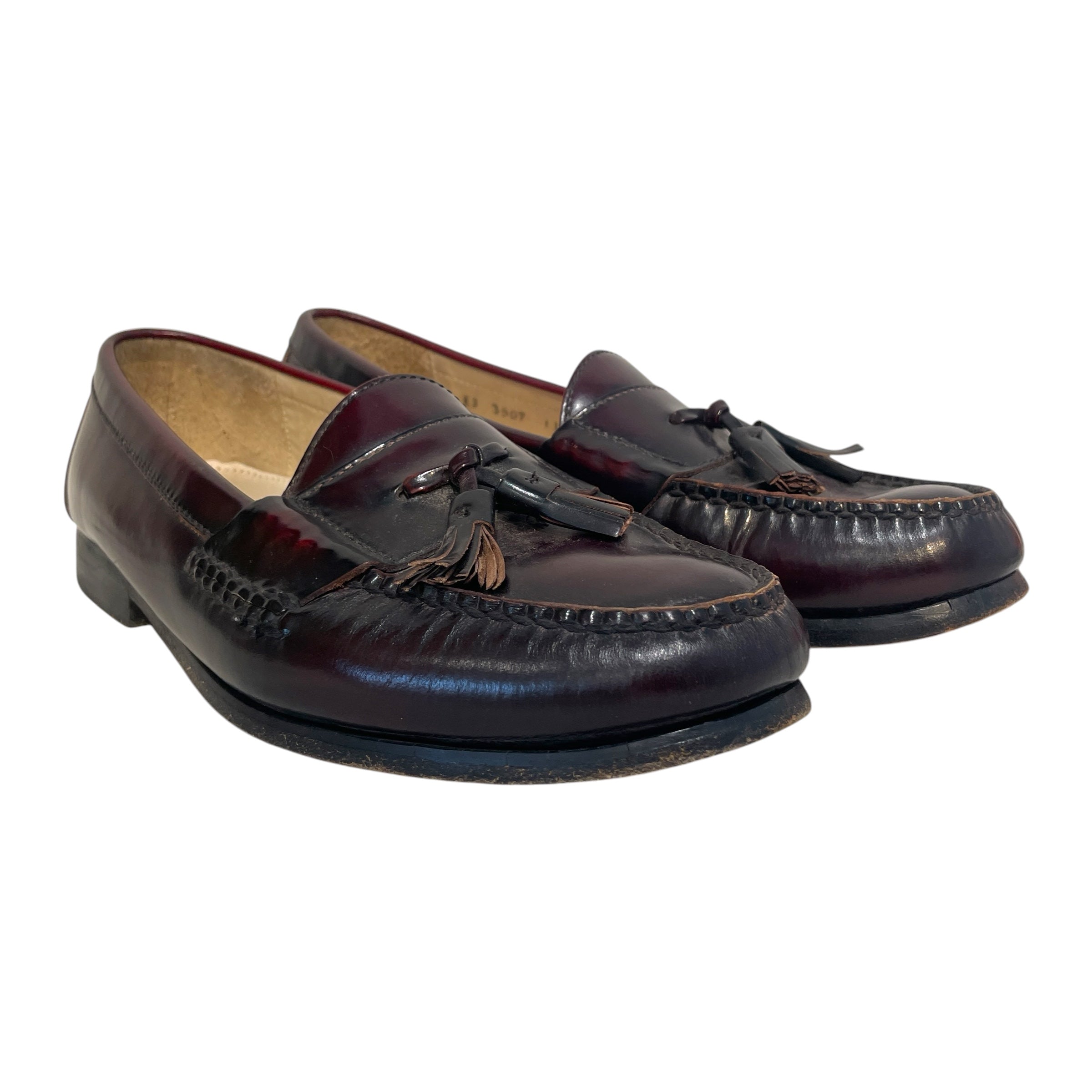 COLE HAAN/Loafers/US 11/Leather/BRD/Tassel/Burgundy Leather Pinch Tassel view 1