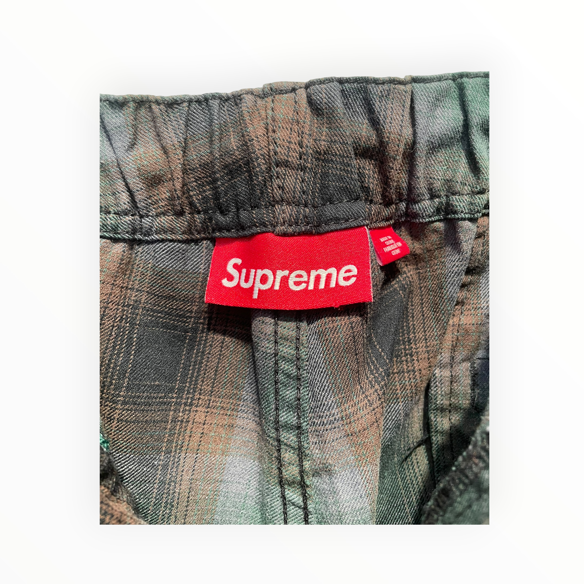 Supreme/Shorts/M/Cotton/GRN/Hombre Check/CARGO SHORTS view 3