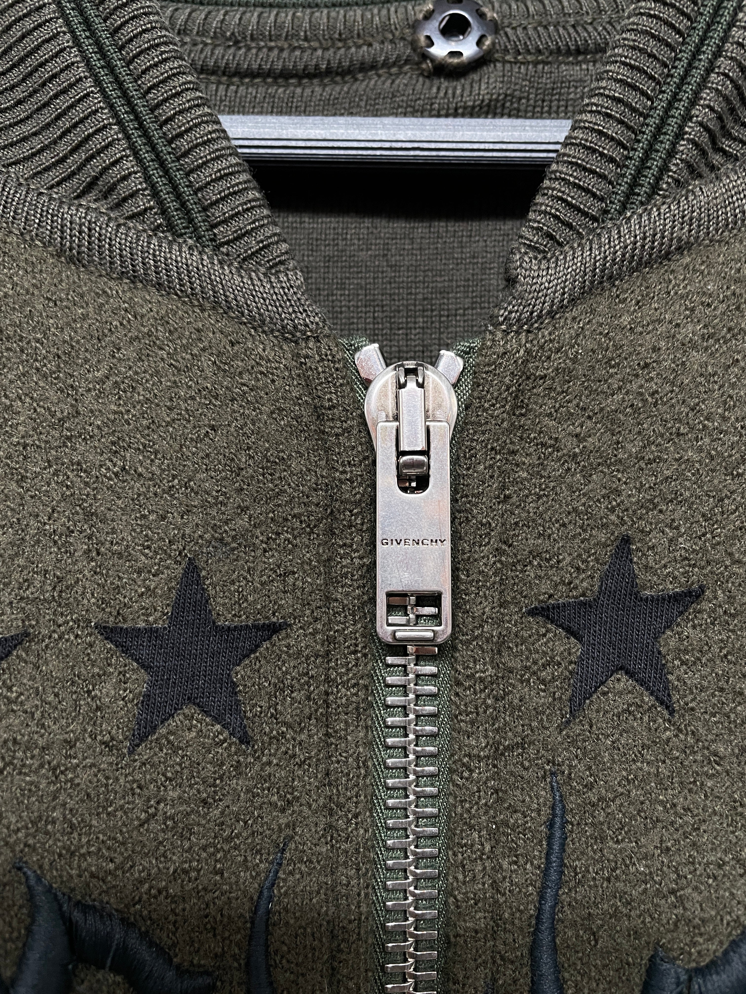 GIVENCHY/Jacket/L/Wool/GRN/CONVERTIBLE JACKET view 2