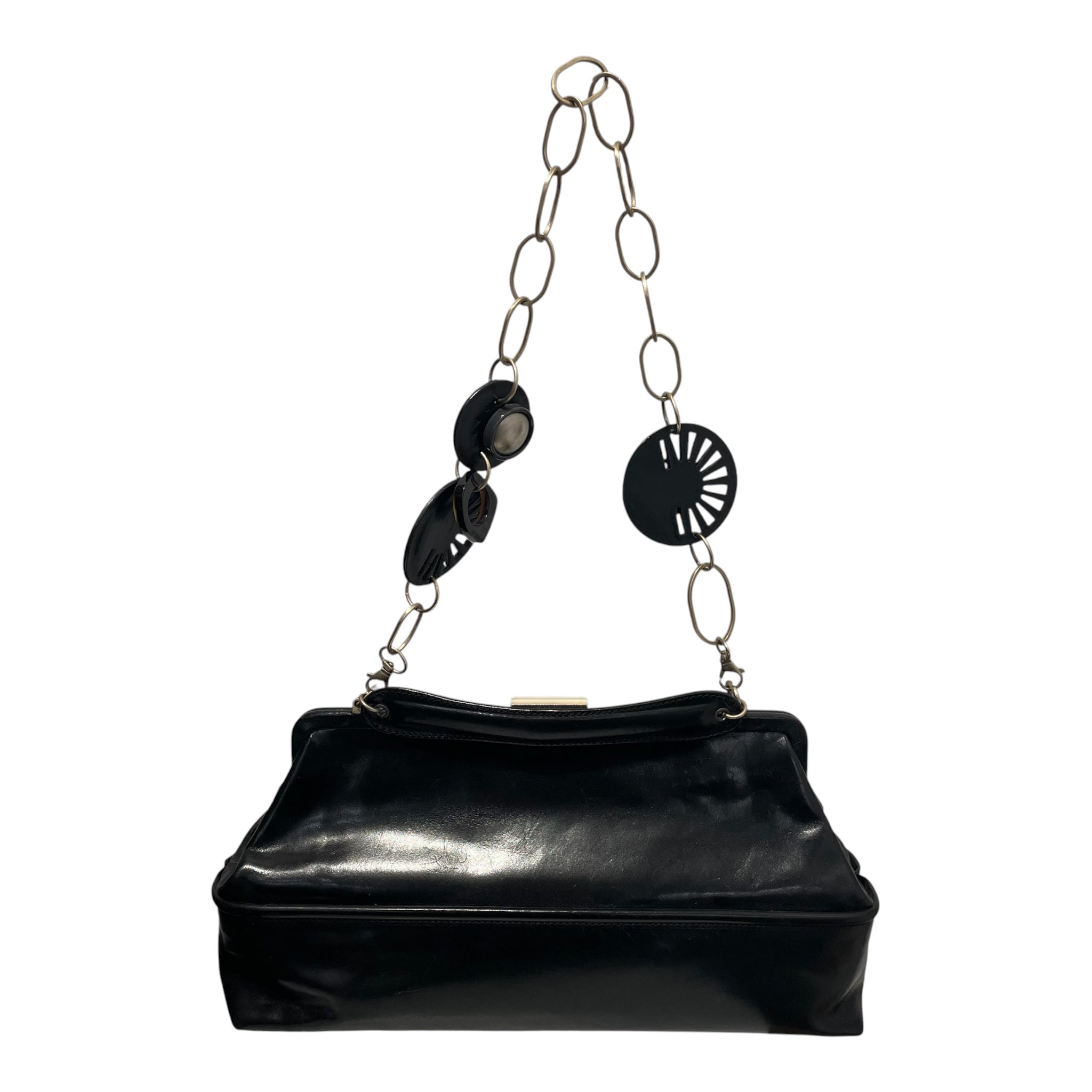 MARNI/Hand Bag/Leather/BLK/CHARM CHAIN view 2
