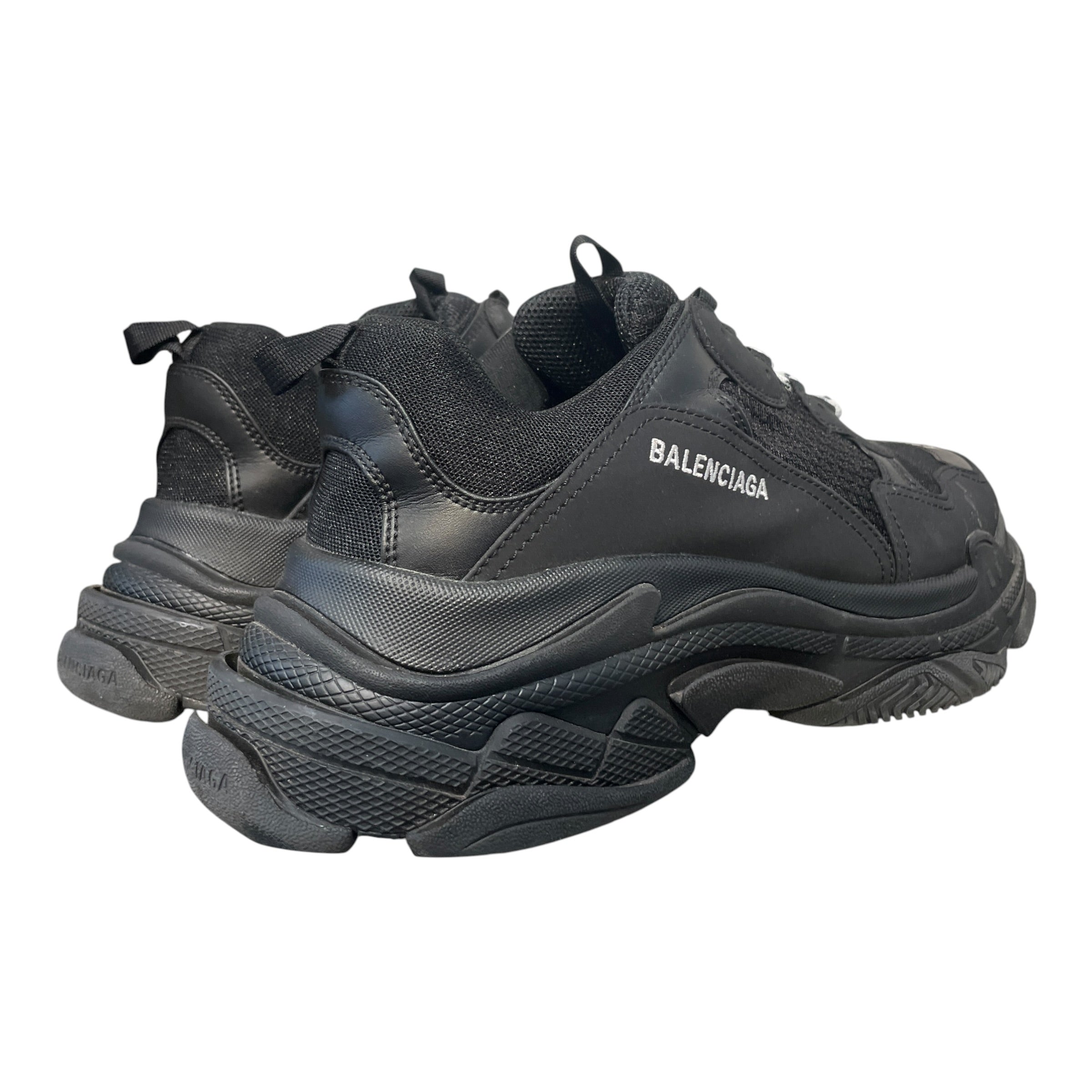 BALENCIAGA/Low-Sneakers/US 13/Nylon/BLK/Triple S "Triple Black" view 2