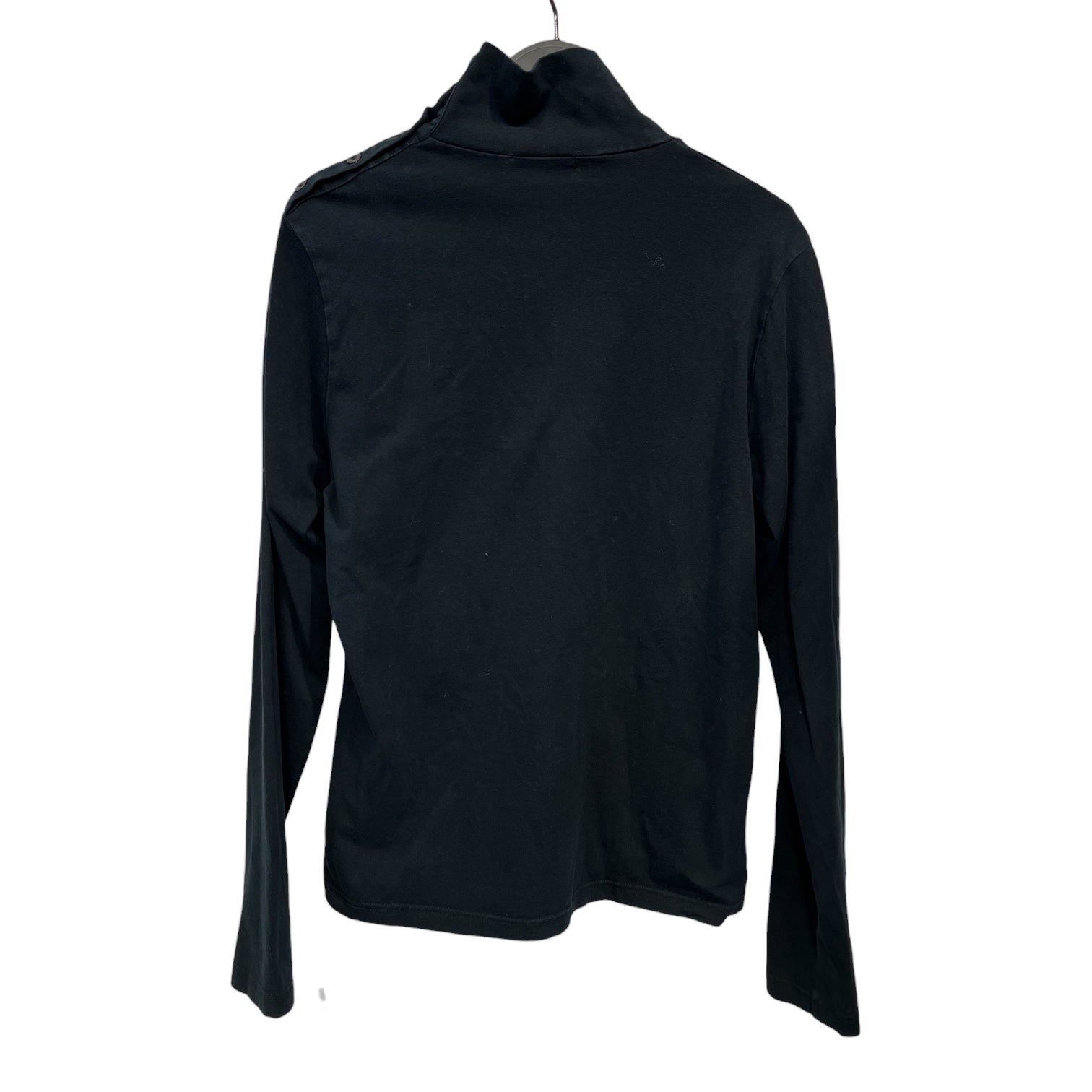 BURBERRY LONDON/LS T-Shirt/L/Cotton/BLK/checkered trim / turtleneck view 2