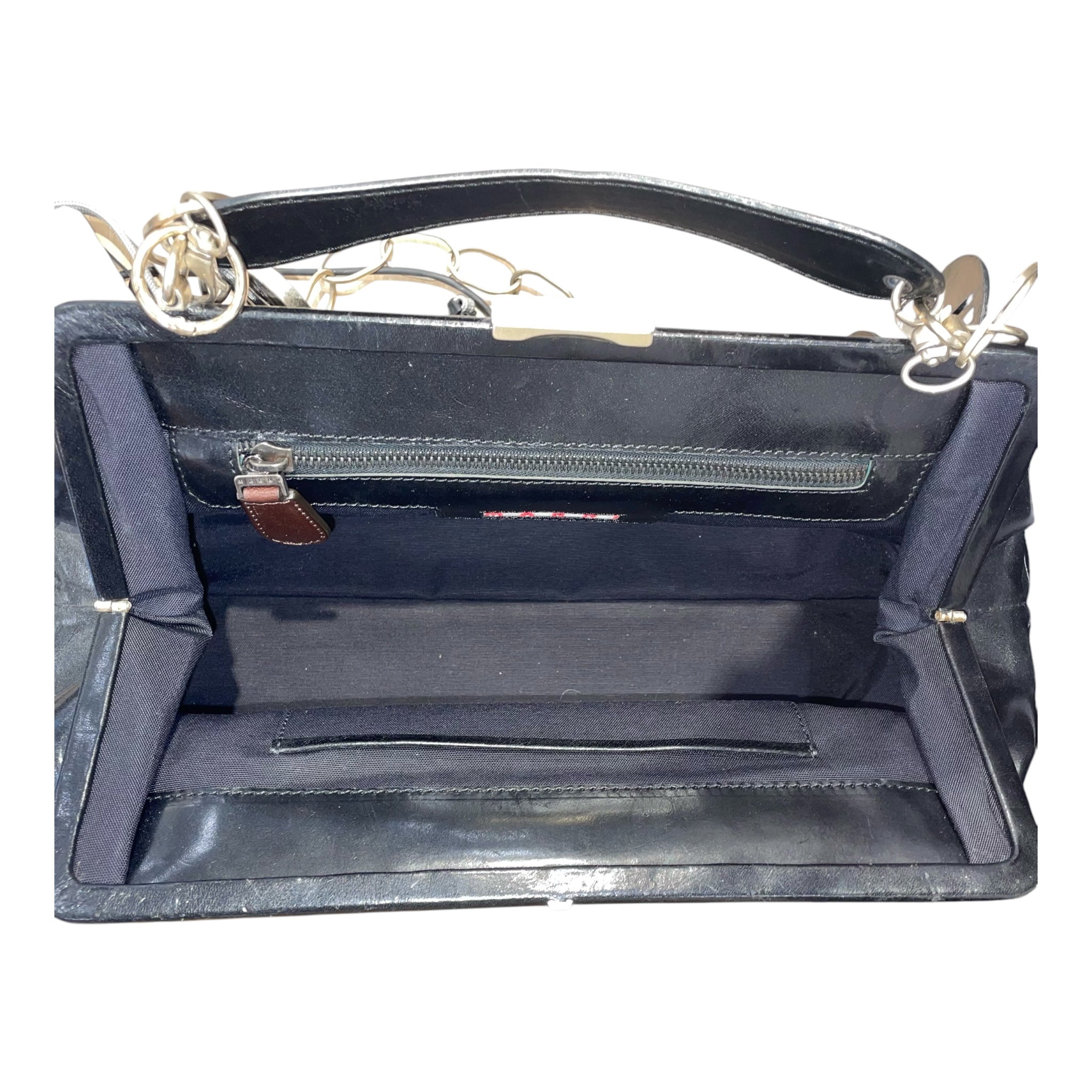 MARNI/Hand Bag/Leather/BLK/CHARM CHAIN view 5