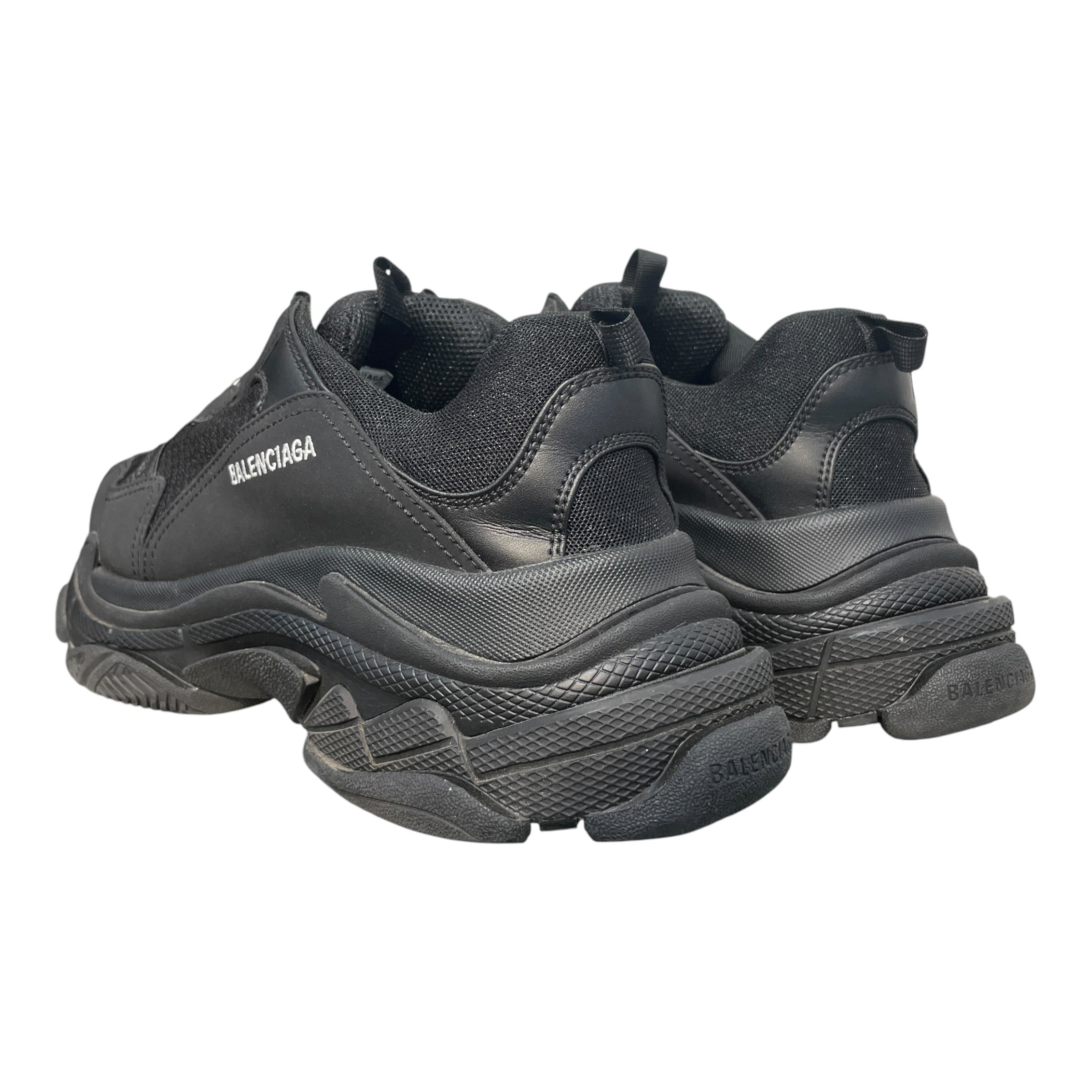 BALENCIAGA/Low-Sneakers/US 13/Nylon/BLK/Triple S "Triple Black" view 3
