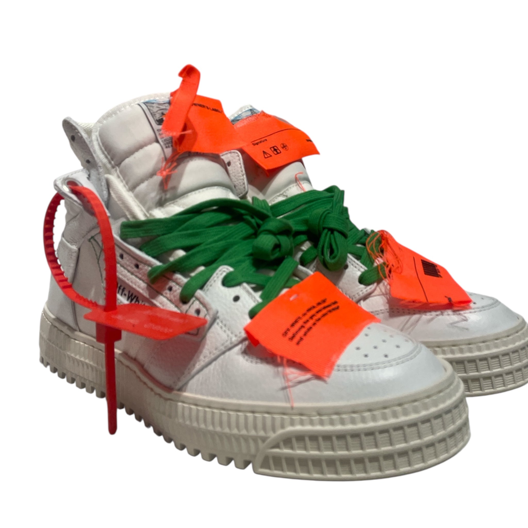 OFF-WHITE/Hi-Sneakers/US 6/Leather/WHT/Off Court 3 view 1