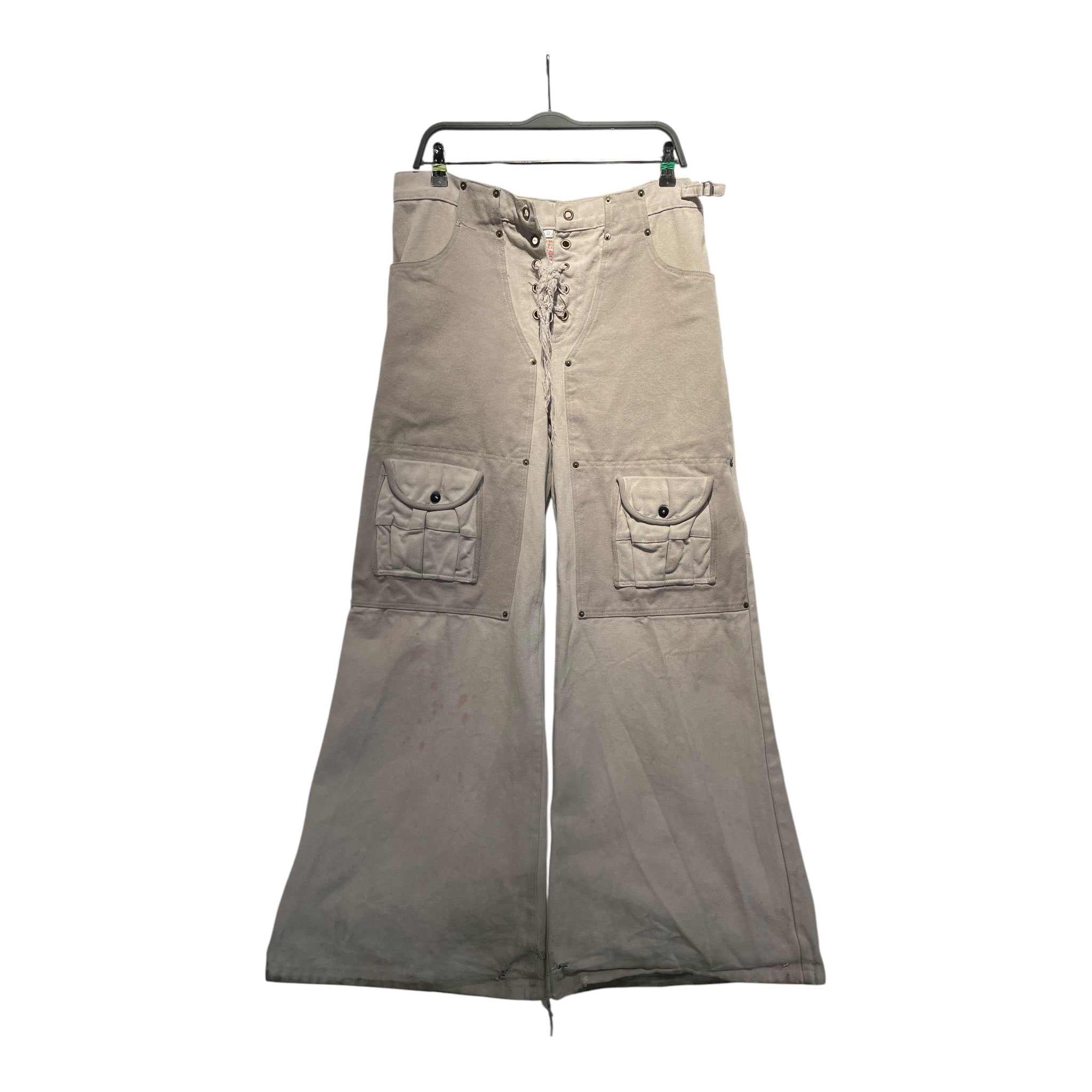 74 IS WAR/Cargo Pants/32/Denim/CRM/ view 1