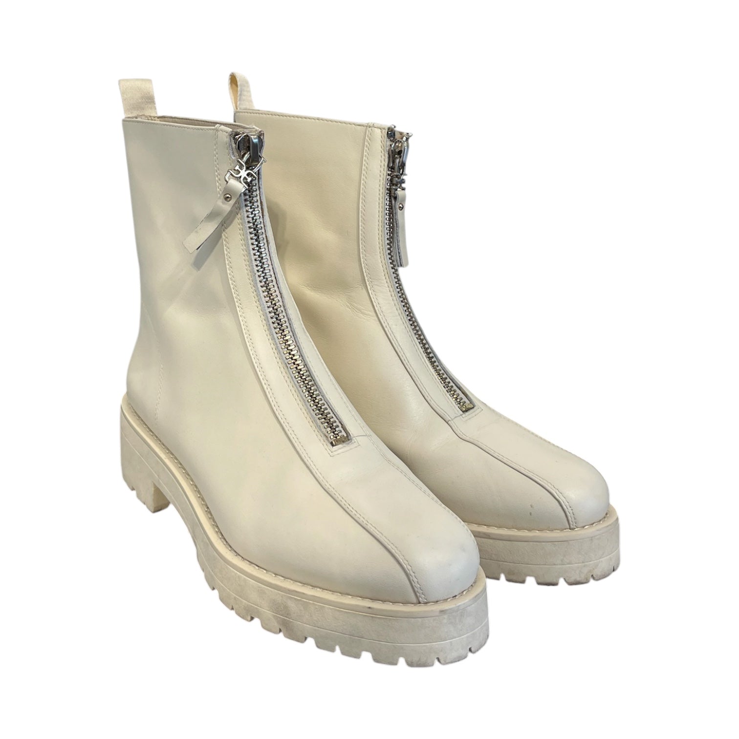Sam Edelman/Boots/US 10/Leather/WHT/ZIP COMBAT JAQUINE BOOTS view 1