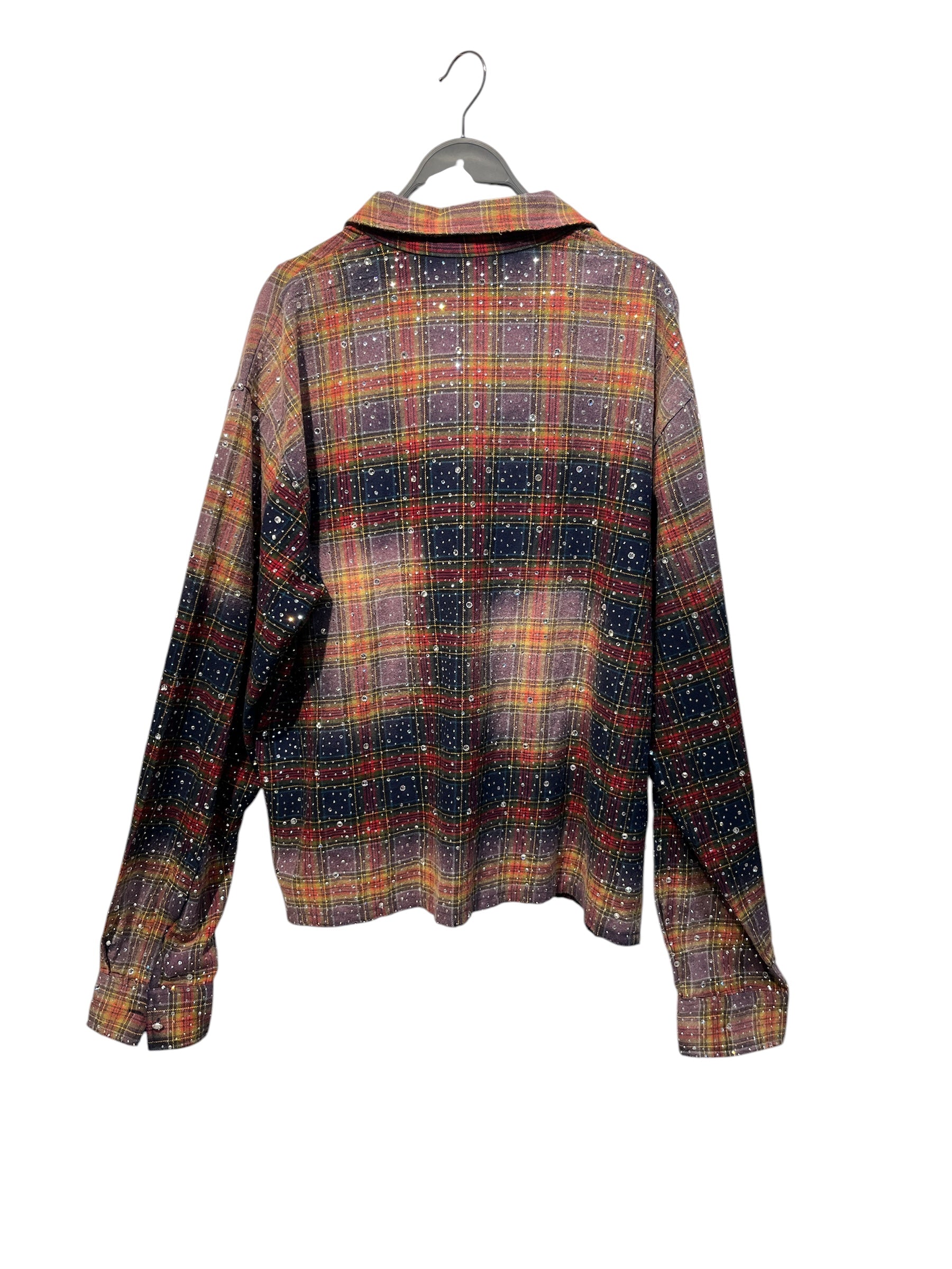Vale Forever/LS Shirt/L/Cotton/MLT/Plaid/PURPLE FEVER view 2