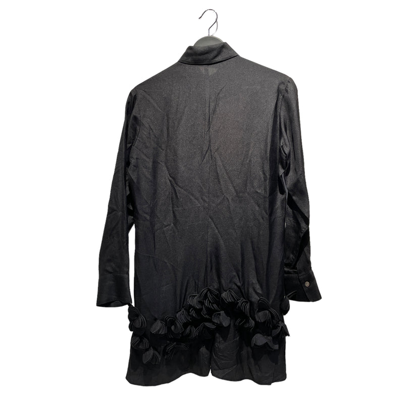 YOHJI YAMAMOTO/LS Shirt/2/Black/Silk/FQ-B100-428/FQ-B100-428