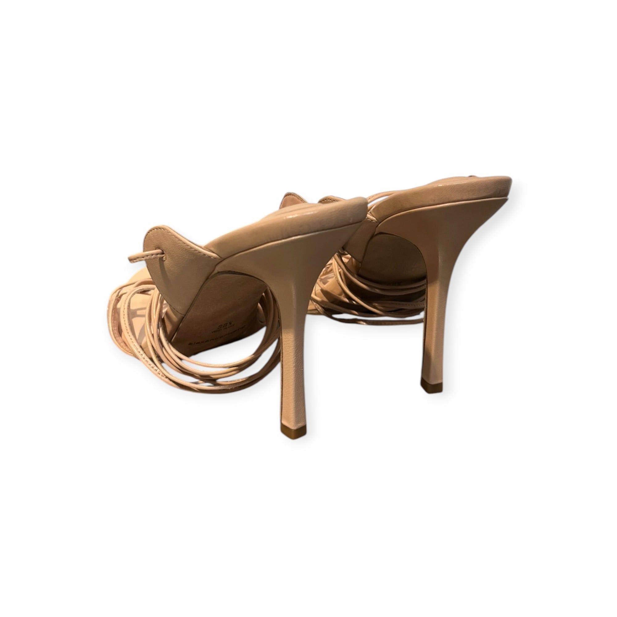 Alexander Wang/Heels/EU 38.5/Leather/BEG/lucienne 105 ankle tie view 2
