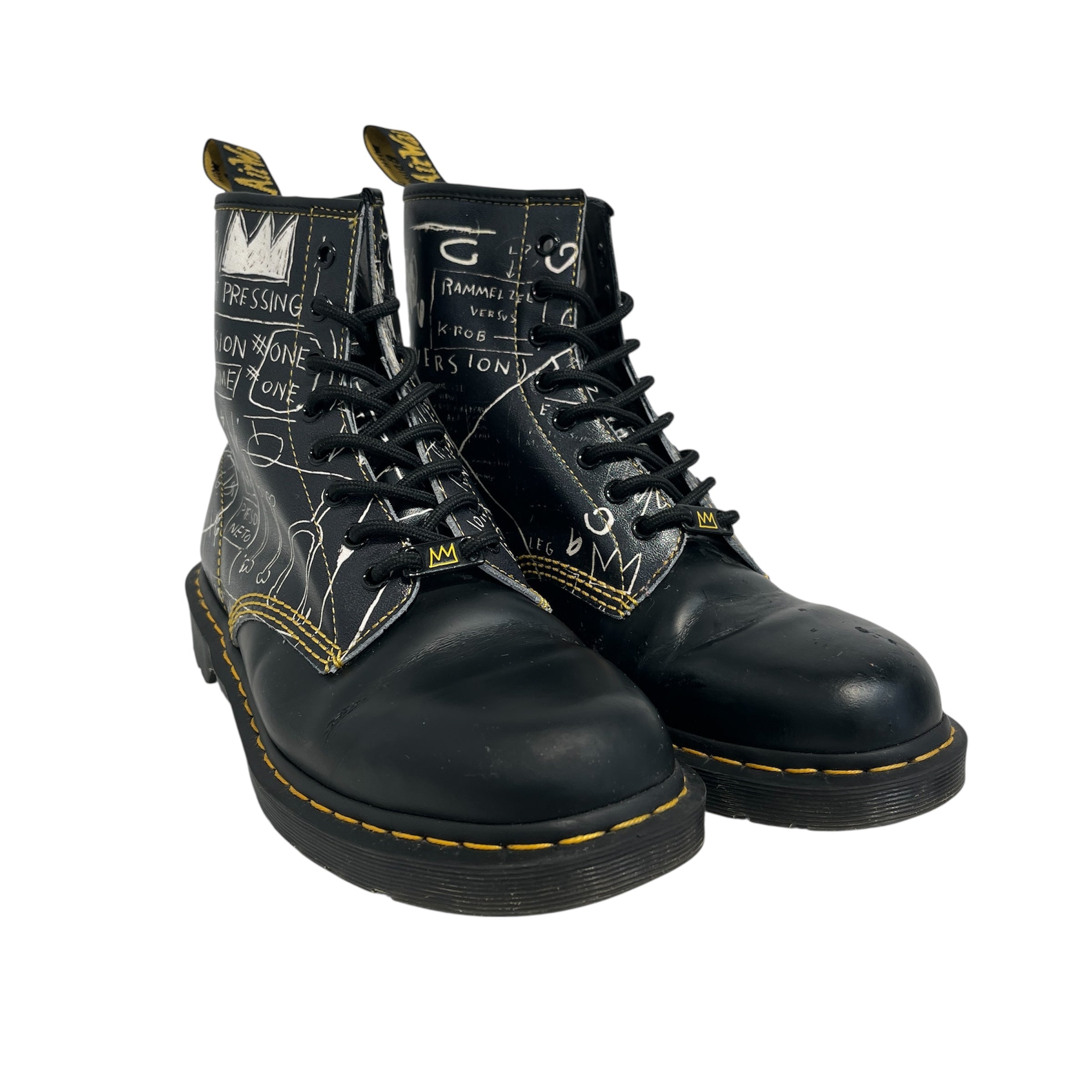 Dr.Martens/Boots/US 11/Faux Leather/BLK/BASQUIAT view 1