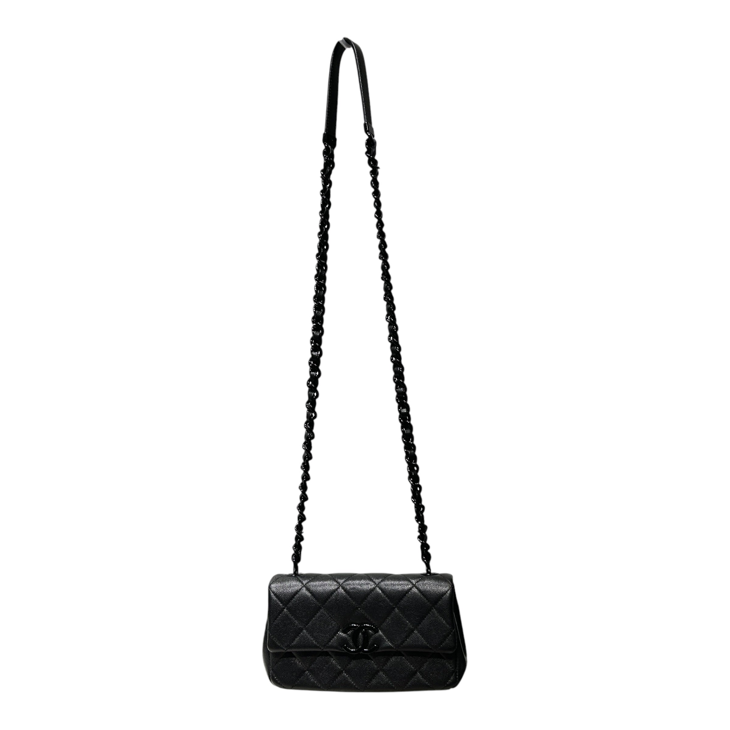 CHANEL/Cross Body Bag/Leather/BLK/My Everything view 1