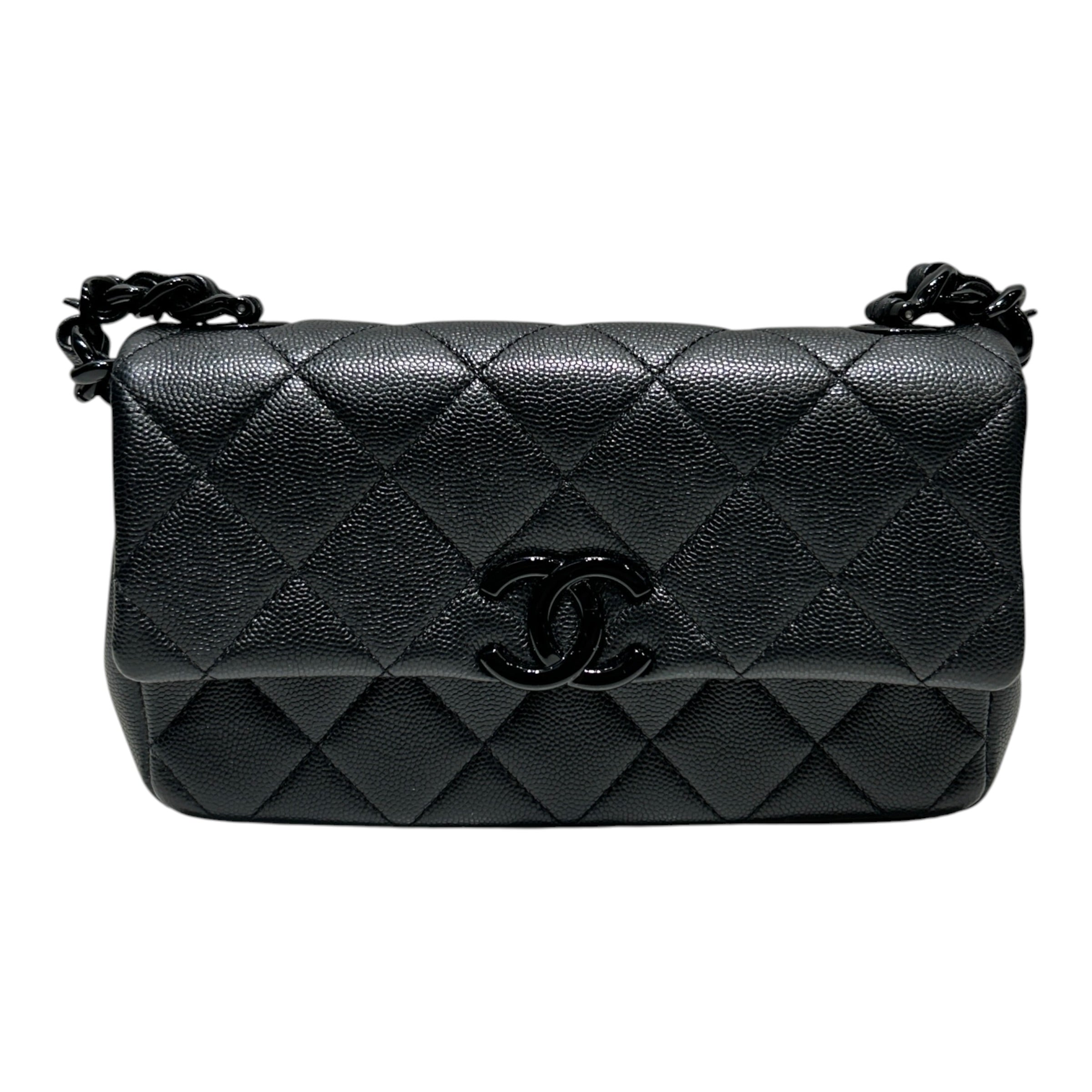 CHANEL/Cross Body Bag/Leather/BLK/My Everything view 3