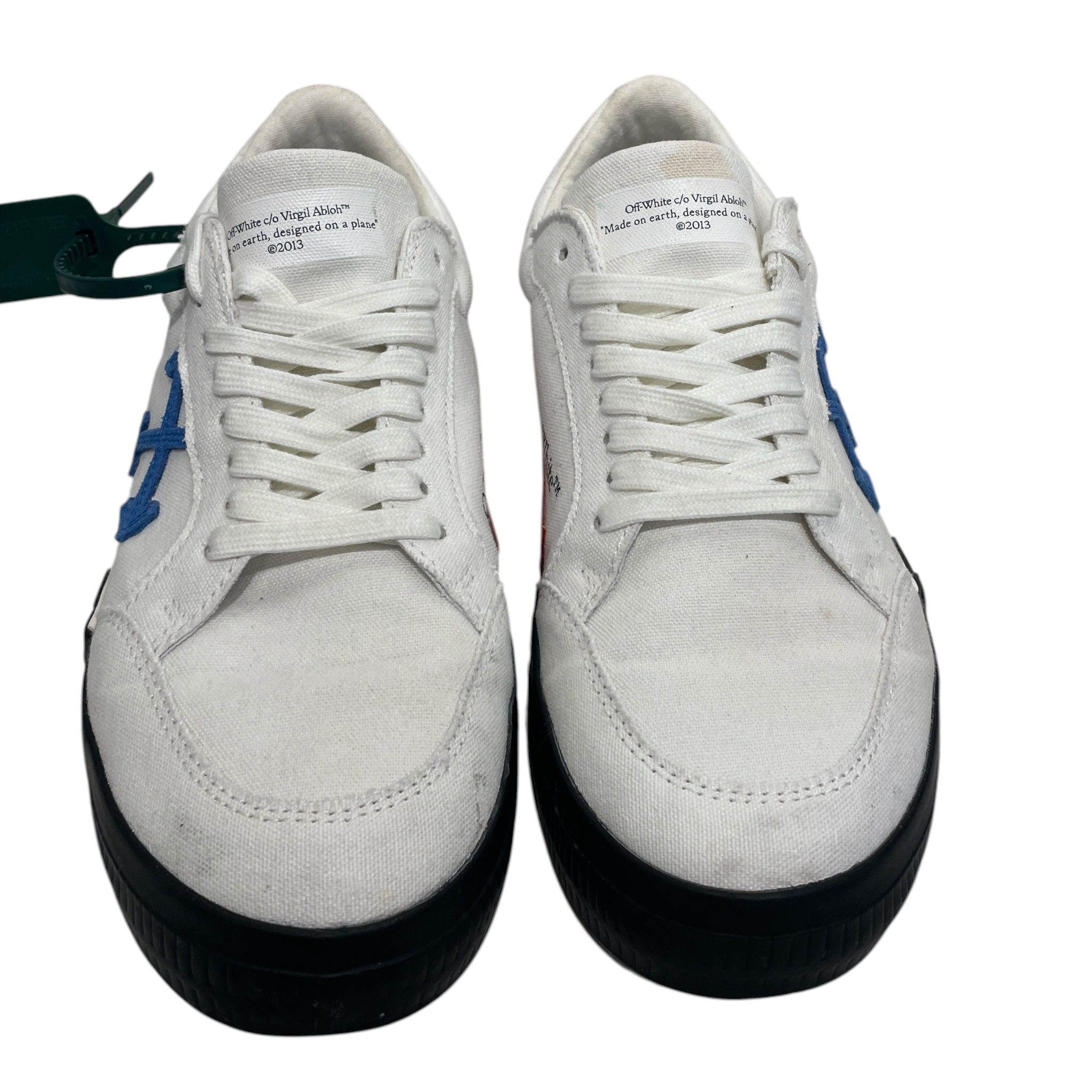 OFF-WHITE/Low-Sneakers/EU 41/Cotton/WHT/VULCANIZED LOW CANVAS view 1