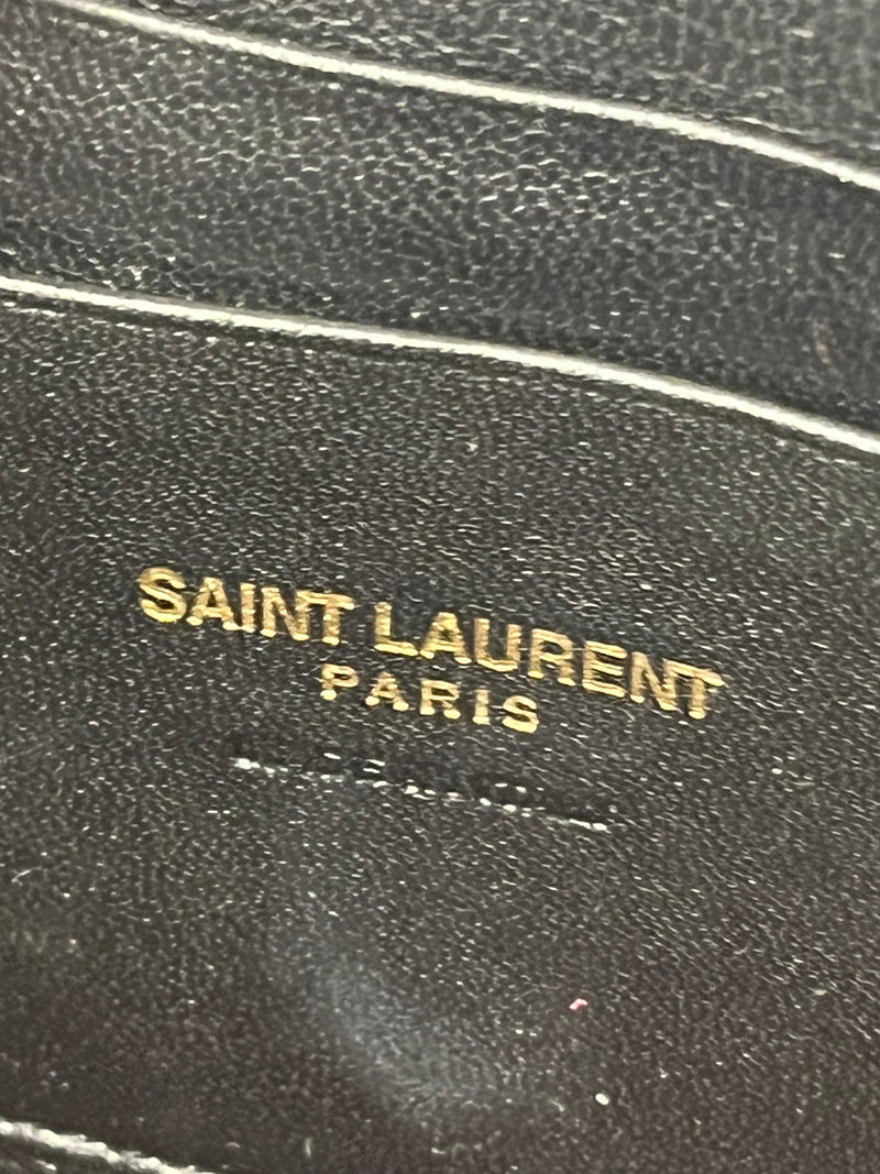 SAINT LAURENT/Cross Body Bag/S/Leather/PNK/MINI GRAIN DE POUDRE