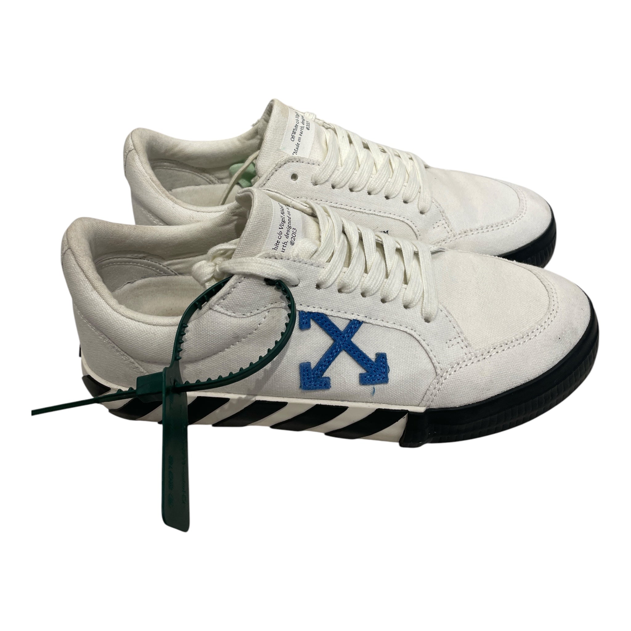 OFF-WHITE/Low-Sneakers/EU 41/Cotton/WHT/VULCANIZED LOW CANVAS view 2