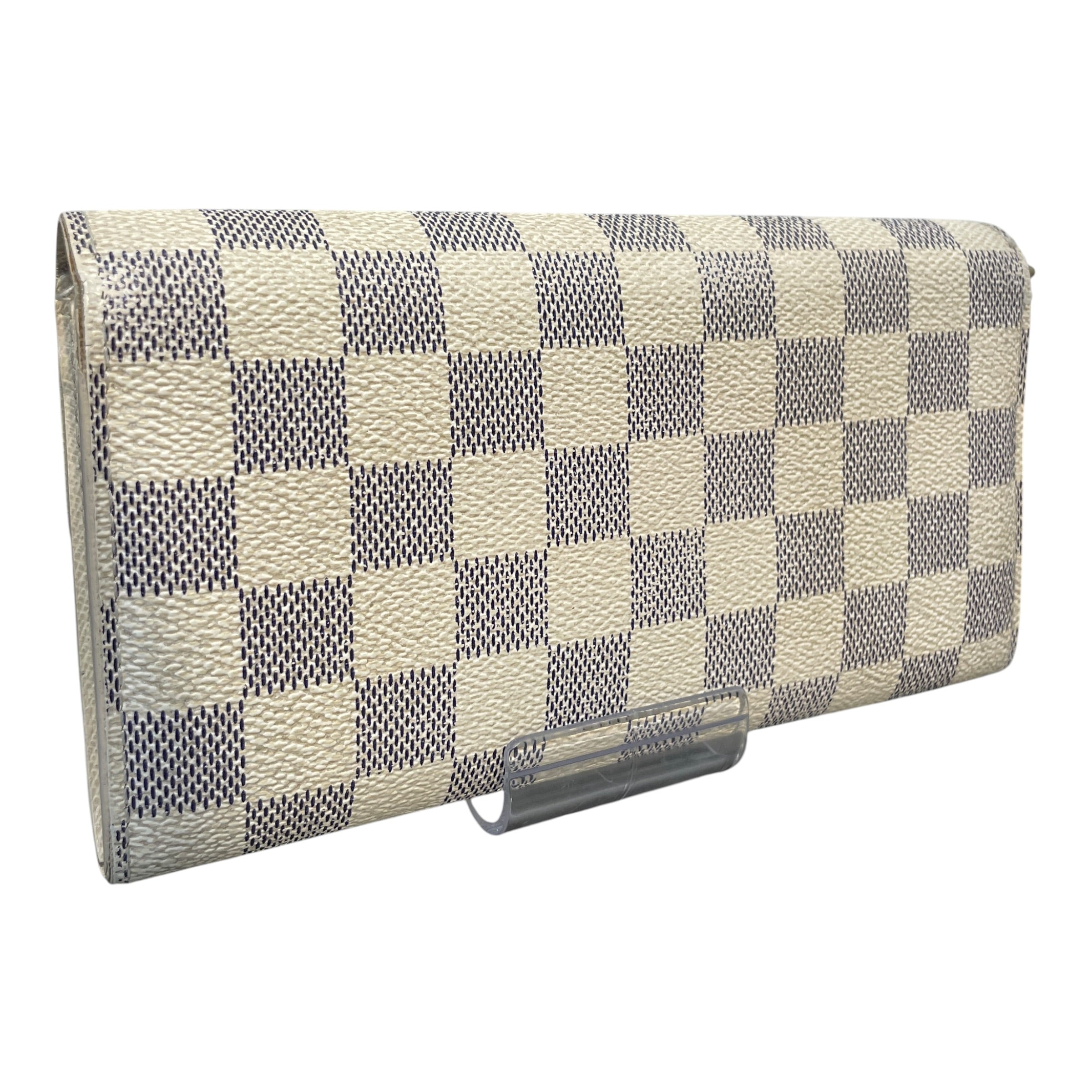 LOUIS VUITTON/Long Wallet/Monogram/Leather/WHT/L's/Damier Azur Long Wallet view 2