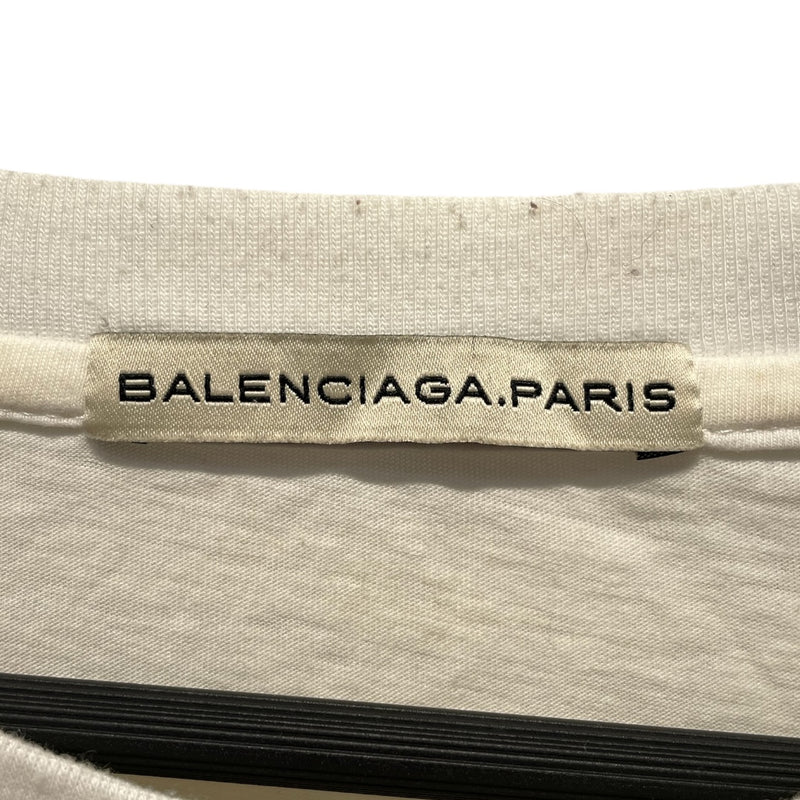 BALENCIAGA/LS T-Shirt/L/Cotton/WHT/crosshair