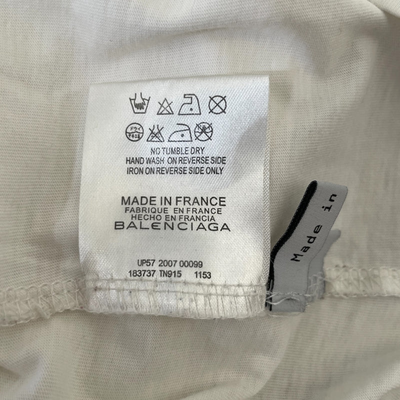 BALENCIAGA/LS T-Shirt/L/Cotton/WHT/crosshair