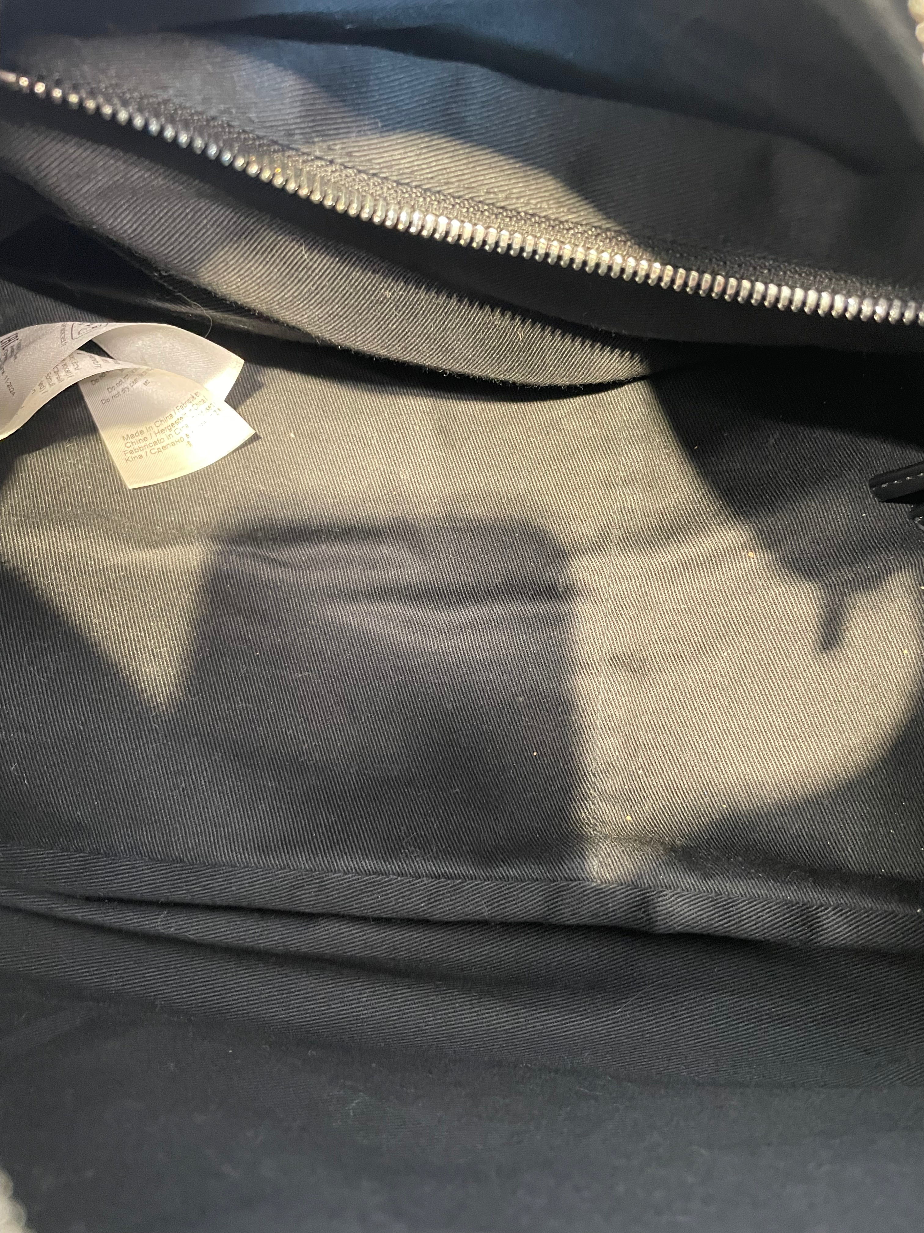 GANNI/Hand Bag/Leather/BLK/hobo bag/sil hard/mirror/squar view 8