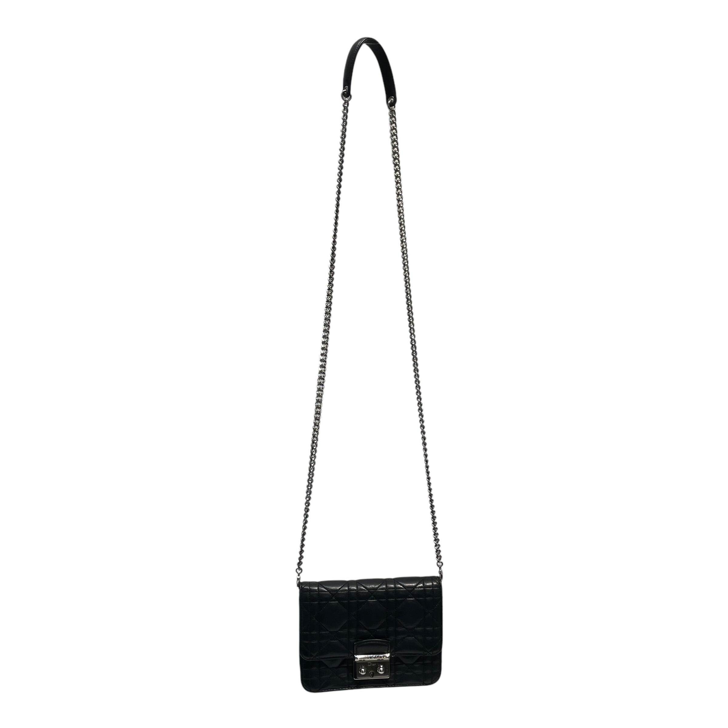 Christian Dior/Cross Body Bag/OS/Leather/BLK/ view 1